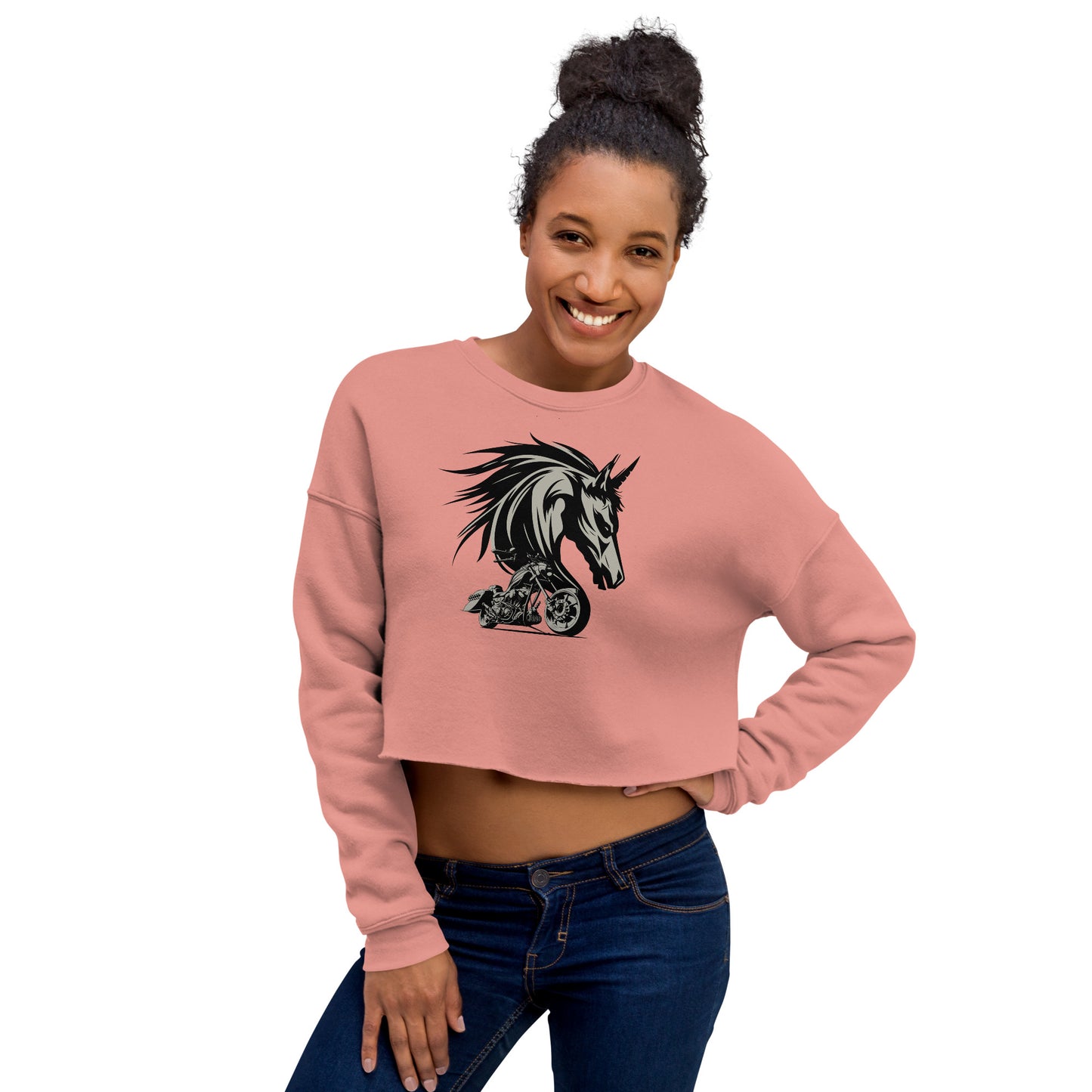 Spirit of a Steel Horse Women's Crop Sweatshirt