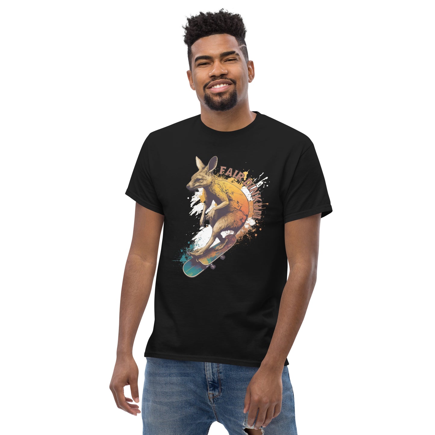 Fair Dinkum Skateboarding Kangaroo Men's Classic Tee