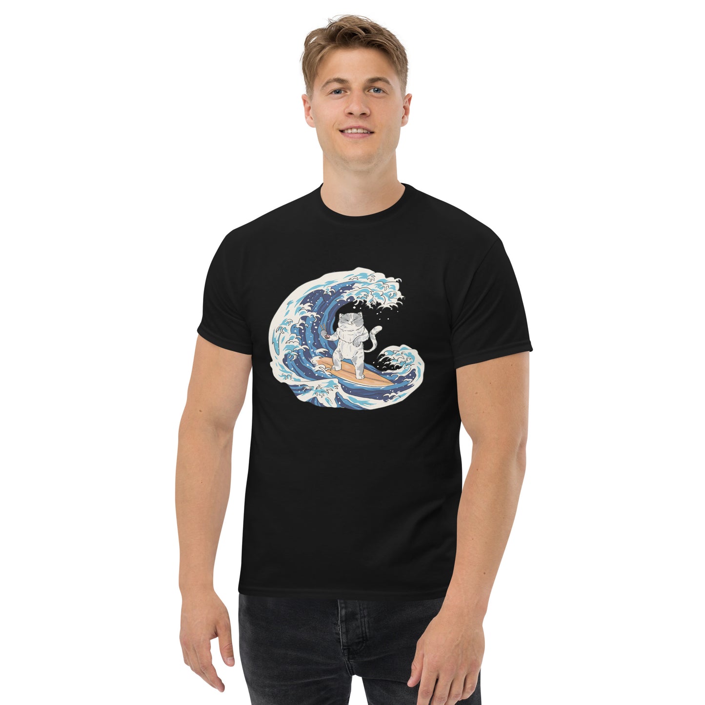 Surfing Cat Men's Classic Tee