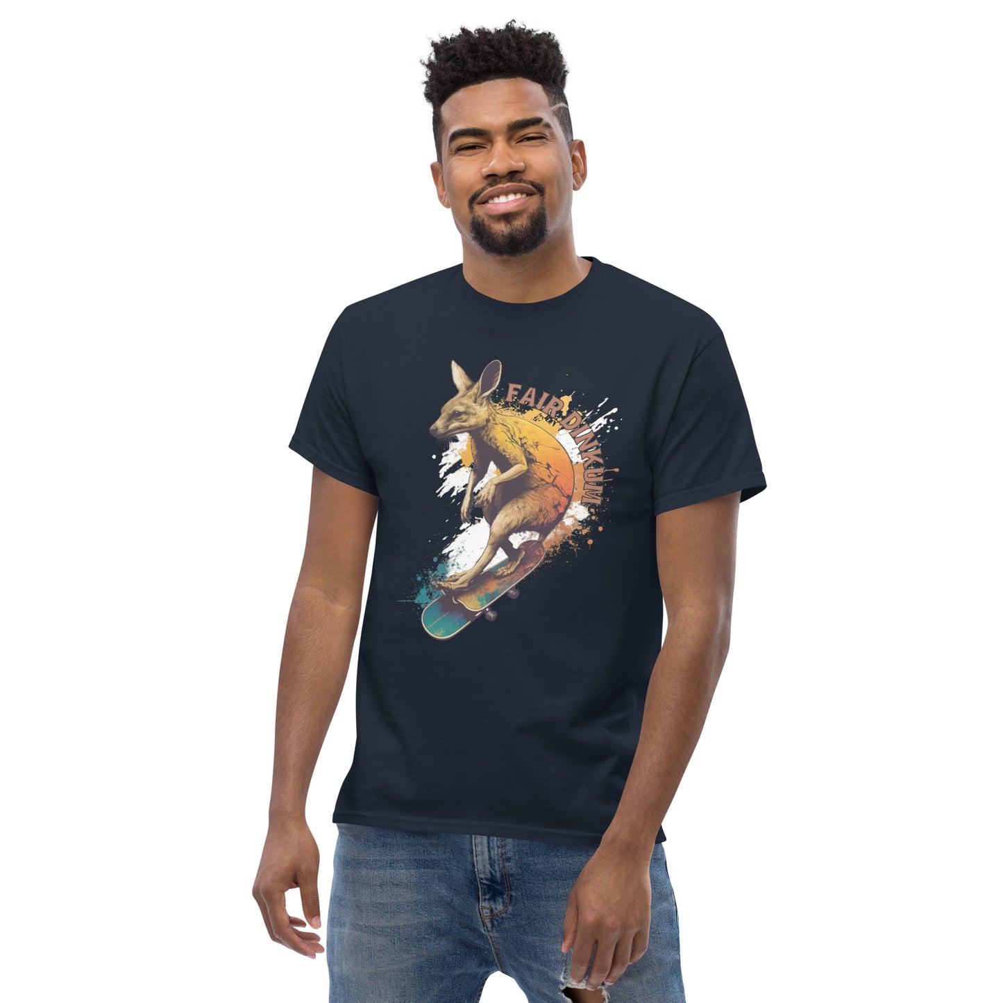 Fair Dinkum Skateboarding Kangaroo Men's Classic Tee