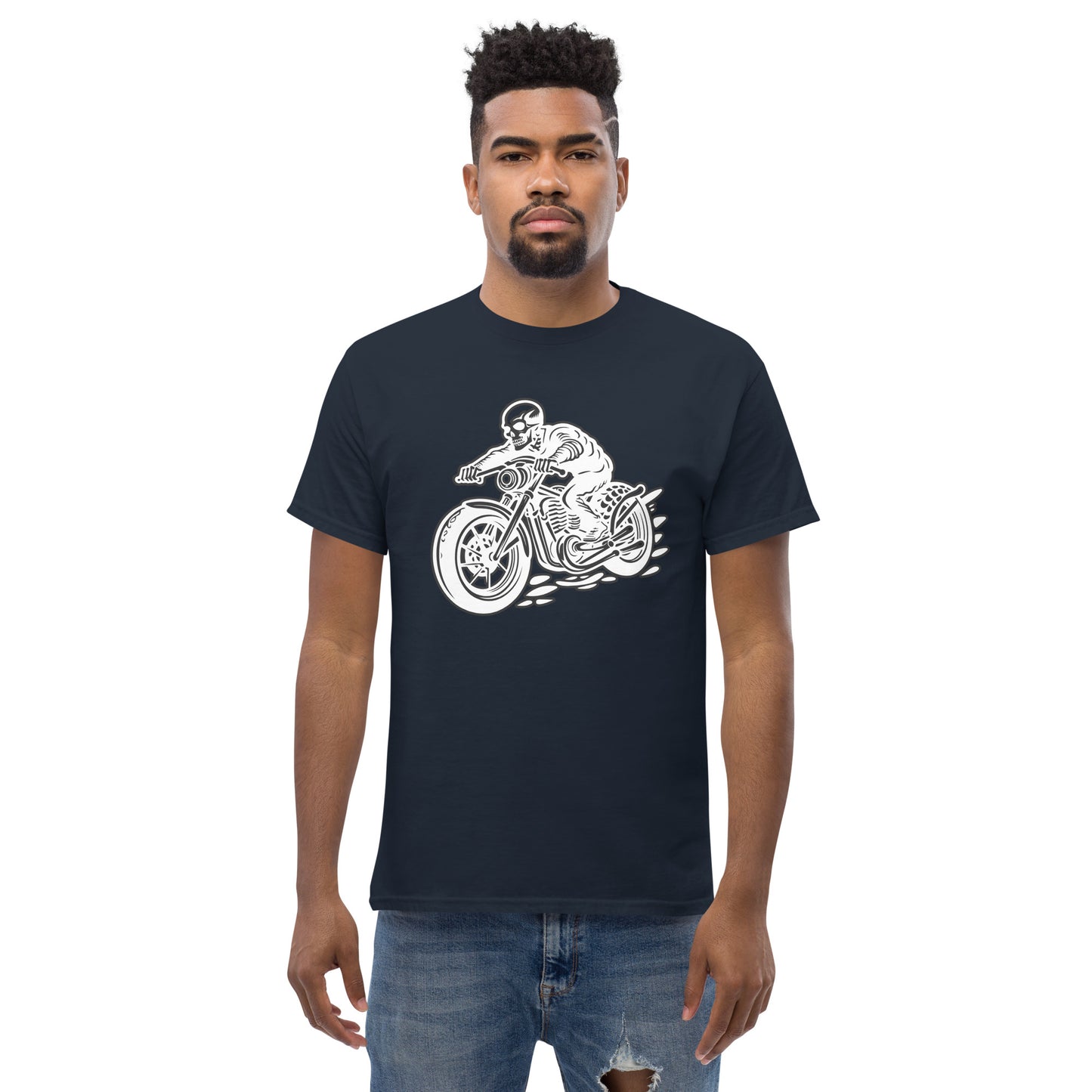 Skeleton Biker Men's Classic Tee