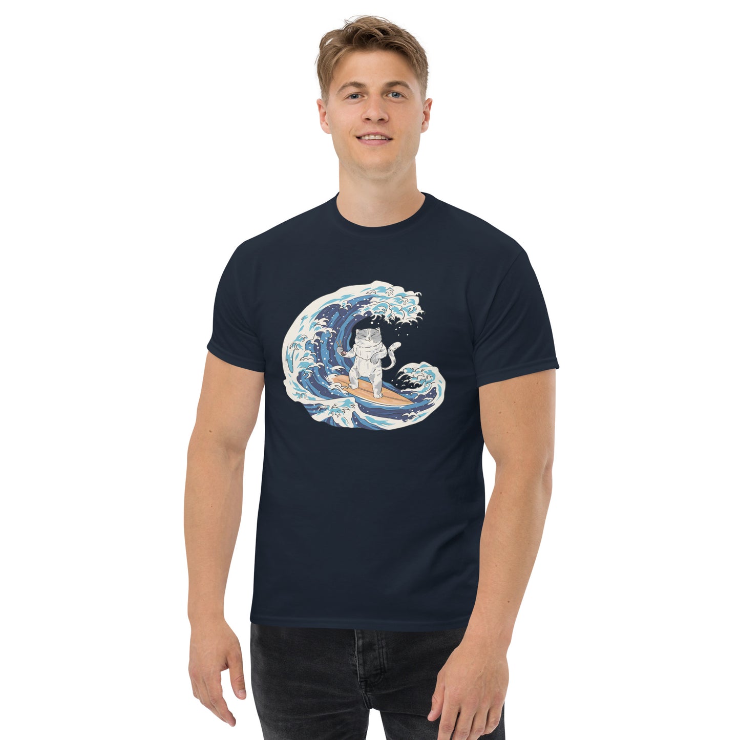 Surfing Cat Men's Classic Tee