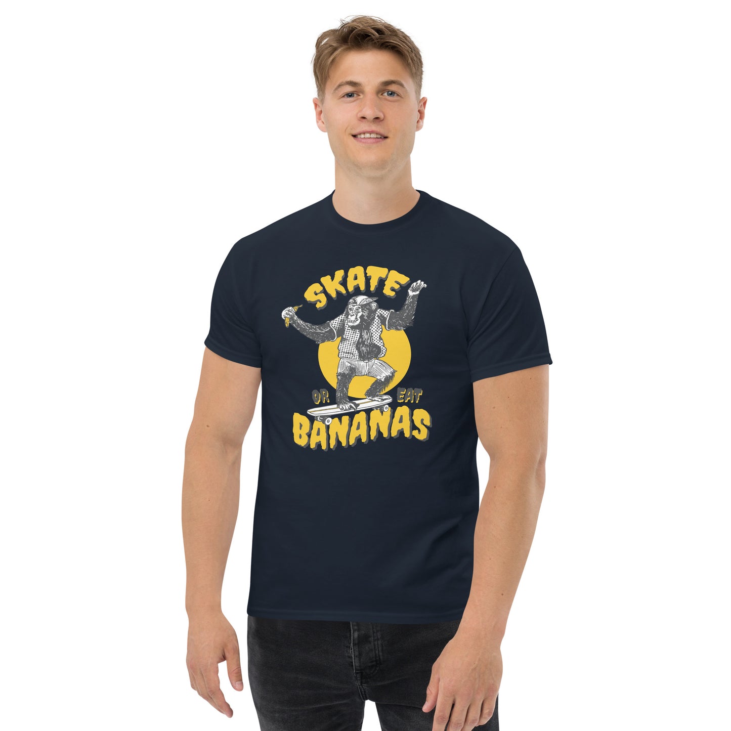 Skate Or Eat Bananas Men's Classic Tee