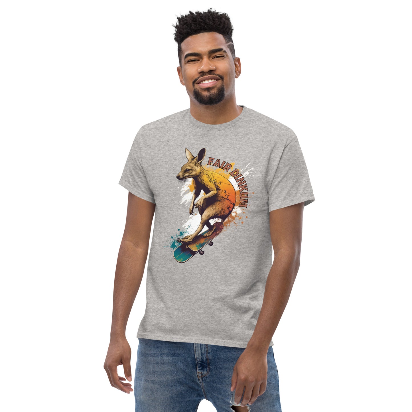 Fair Dinkum Skateboarding Kangaroo Men's Classic Tee