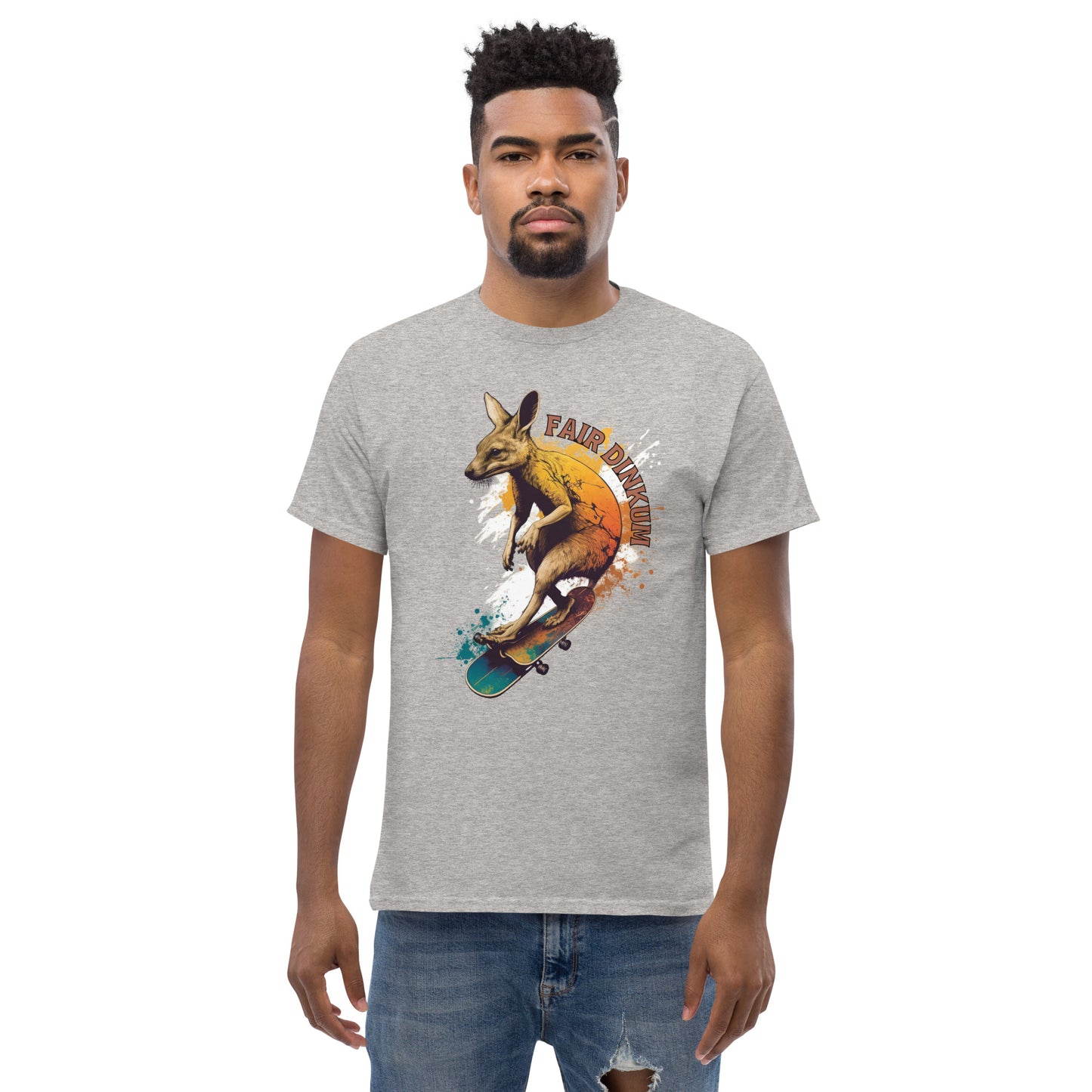 Fair Dinkum Skateboarding Kangaroo Men's Classic Tee