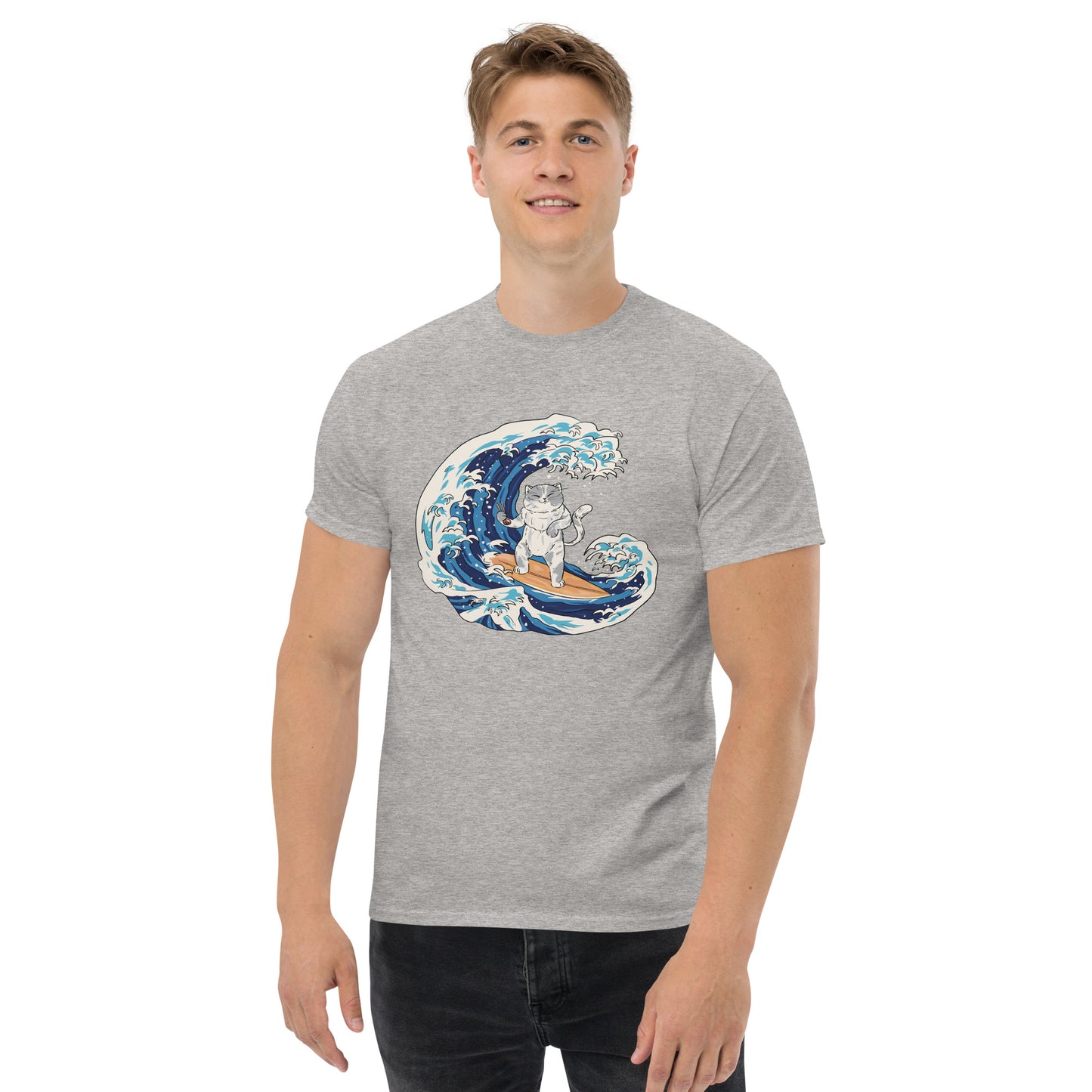 Surfing Cat Men's Classic Tee