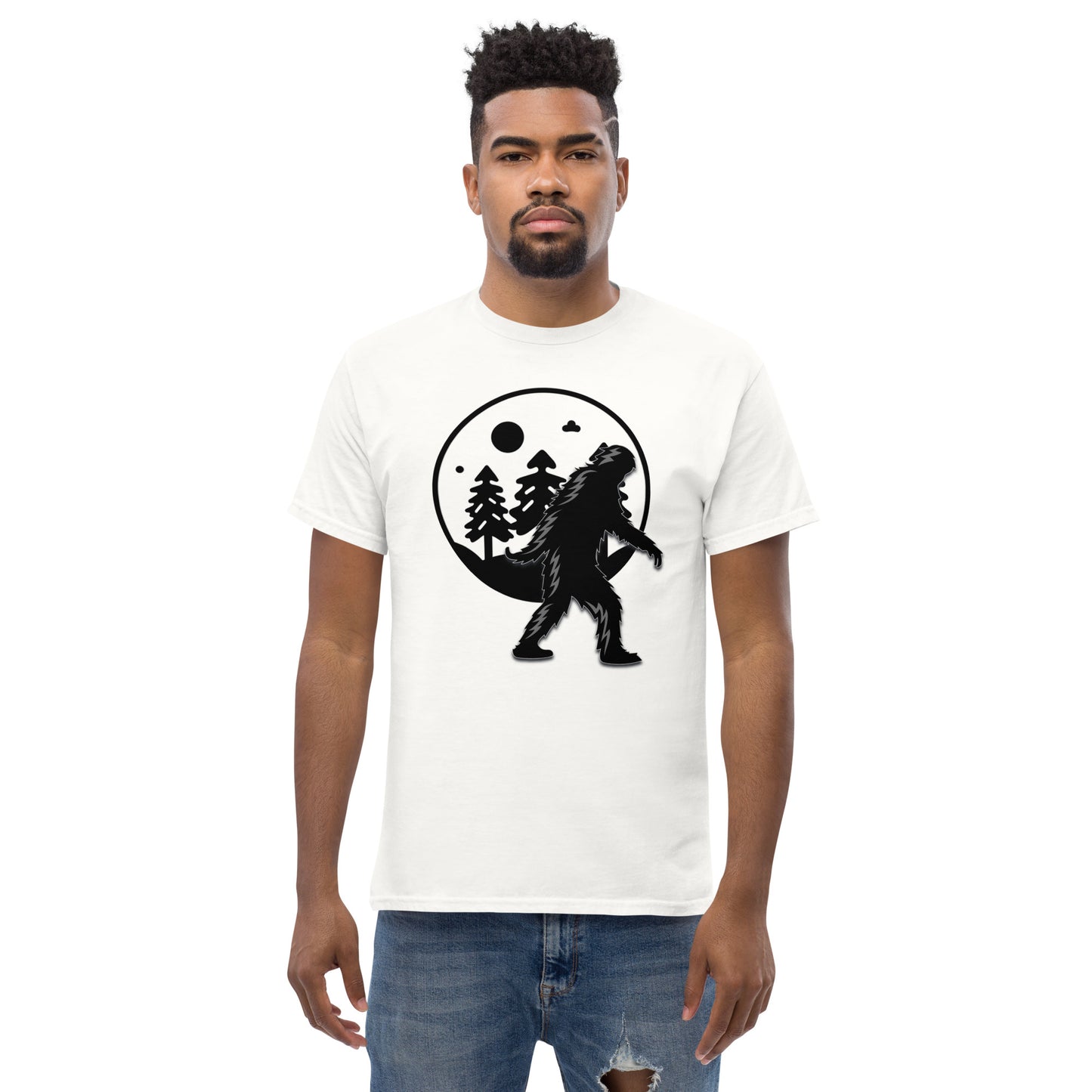 Sasquatch in the Moonlight Men's Classic Tee