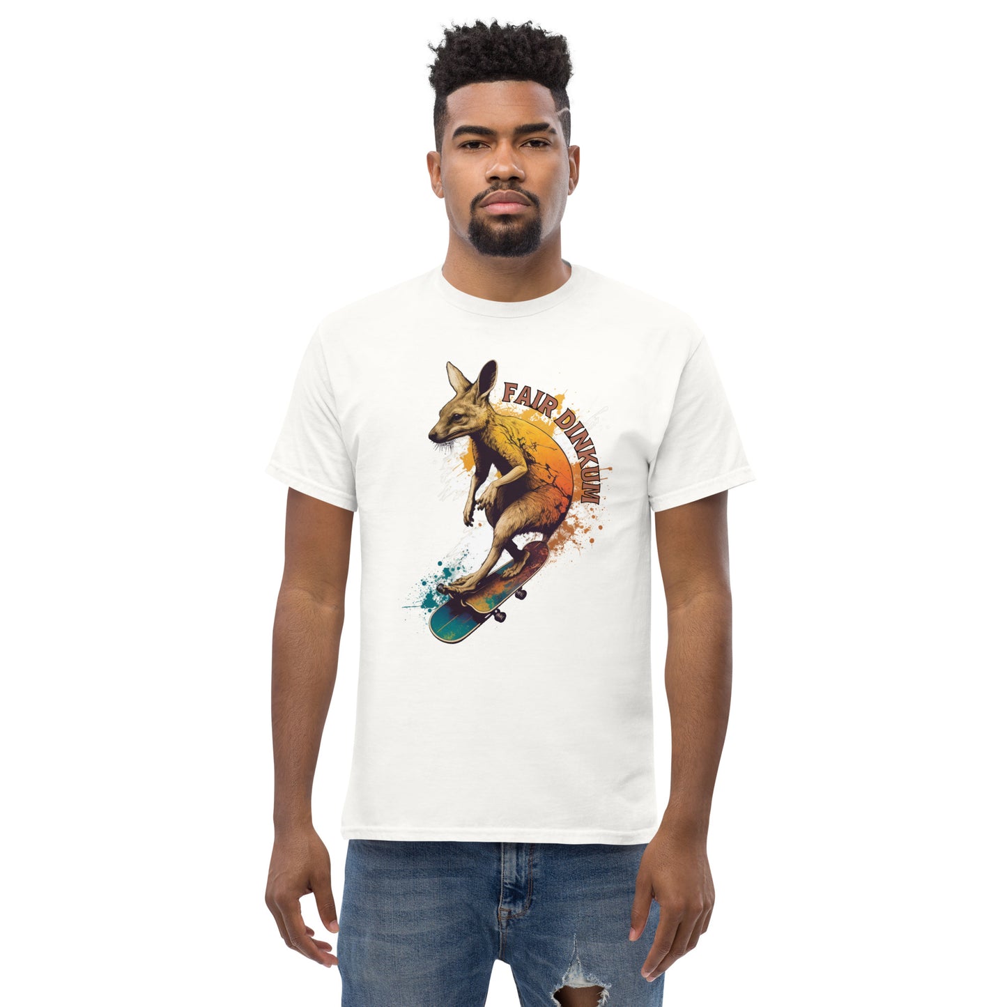 Fair Dinkum Skateboarding Kangaroo Men's Classic Tee