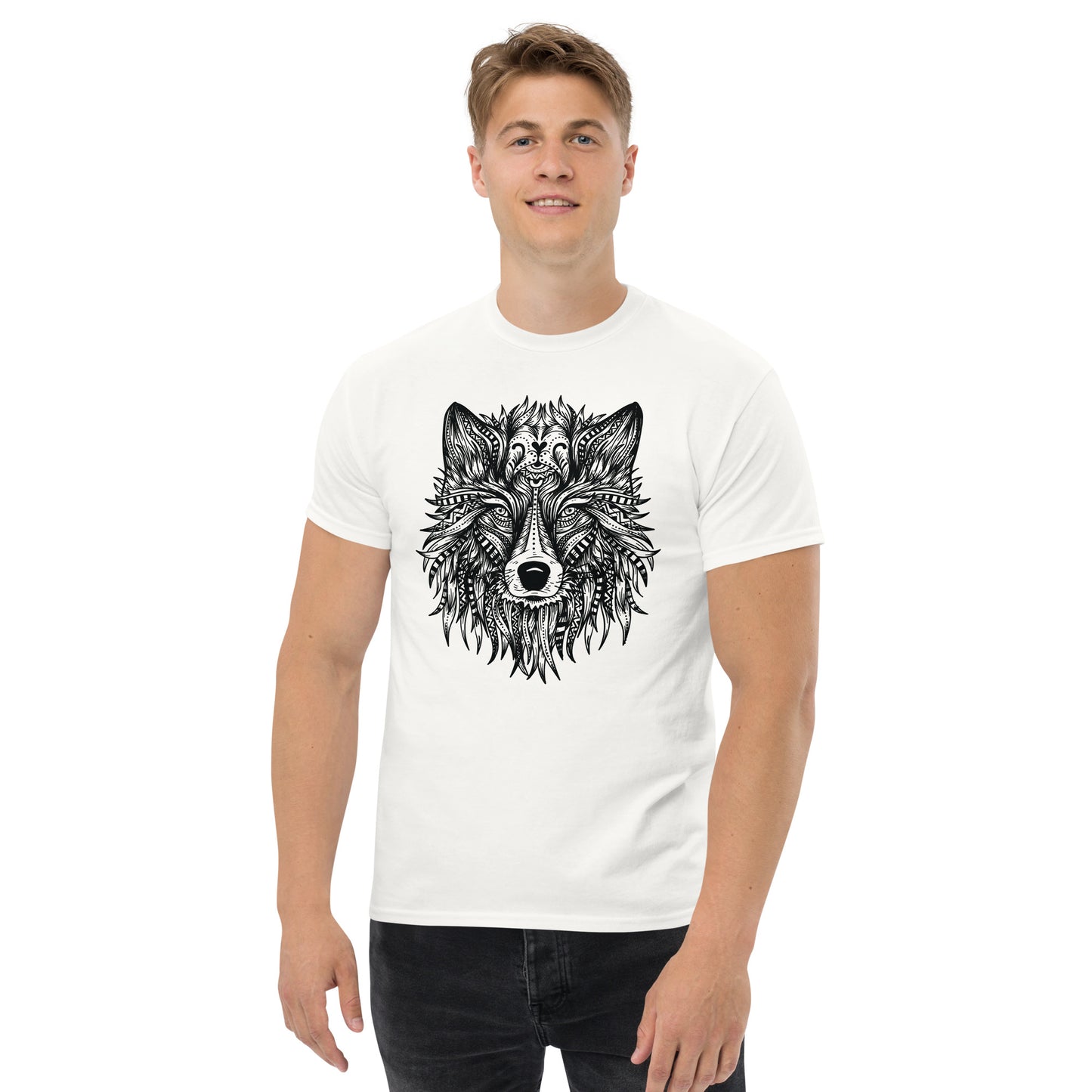 Wolf Mandala Men's Classic Tee