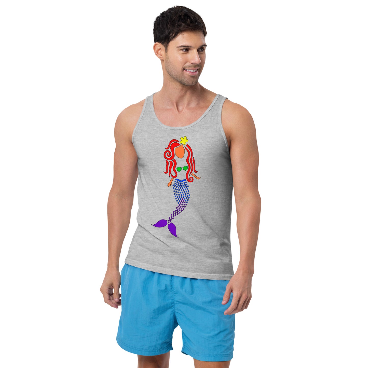 Rainbow Mermaid Men's Tank Top