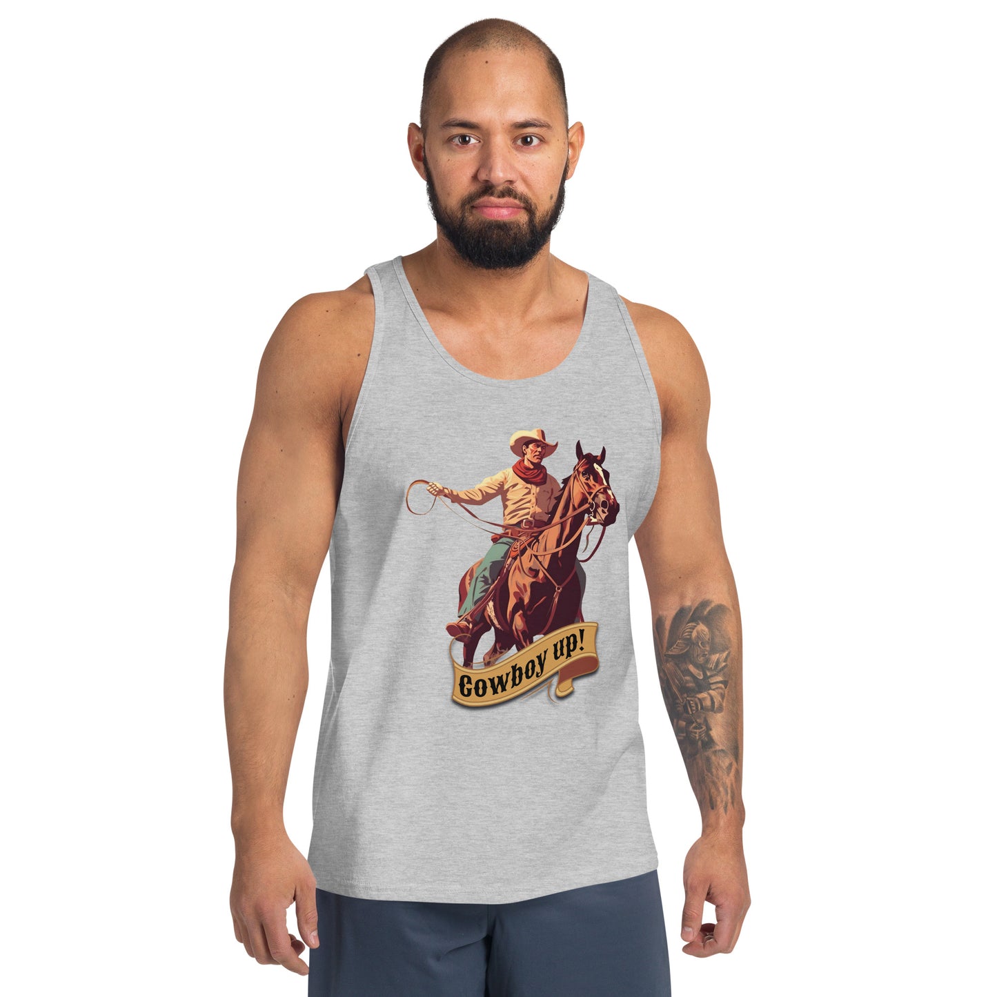 Cowboy Up! Men's Tank Top