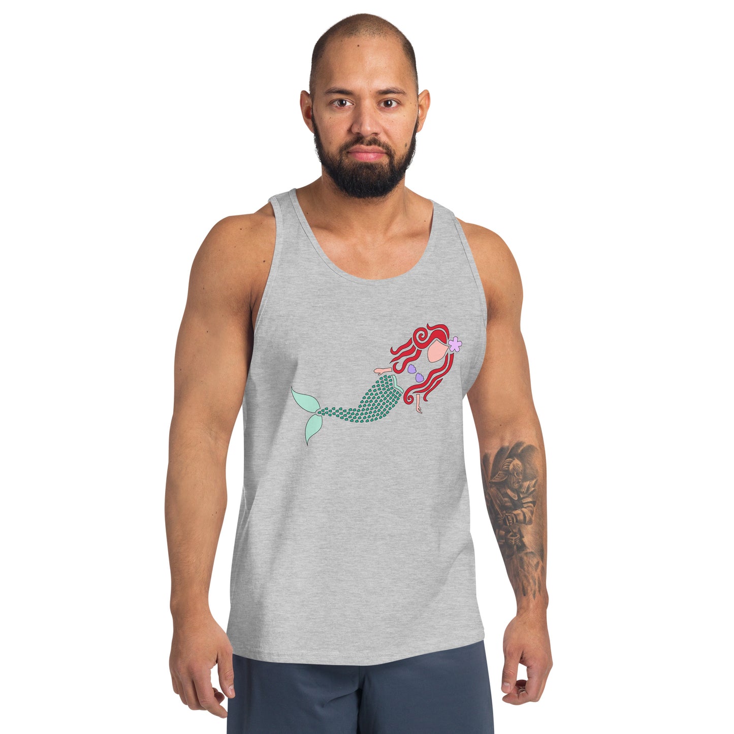 A Mermaid Under the Water Men's Tank Top