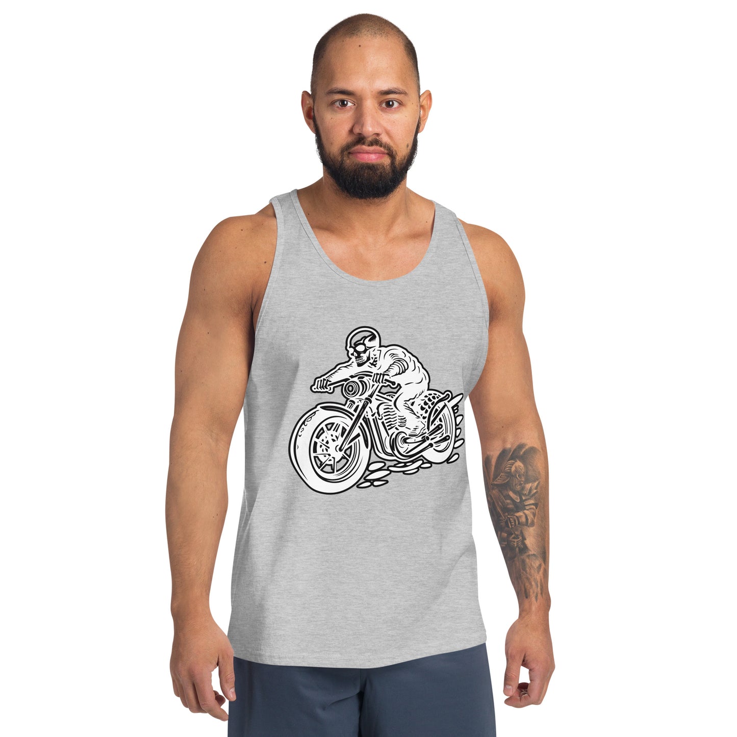 Skeleton Biker Men's Tank Top