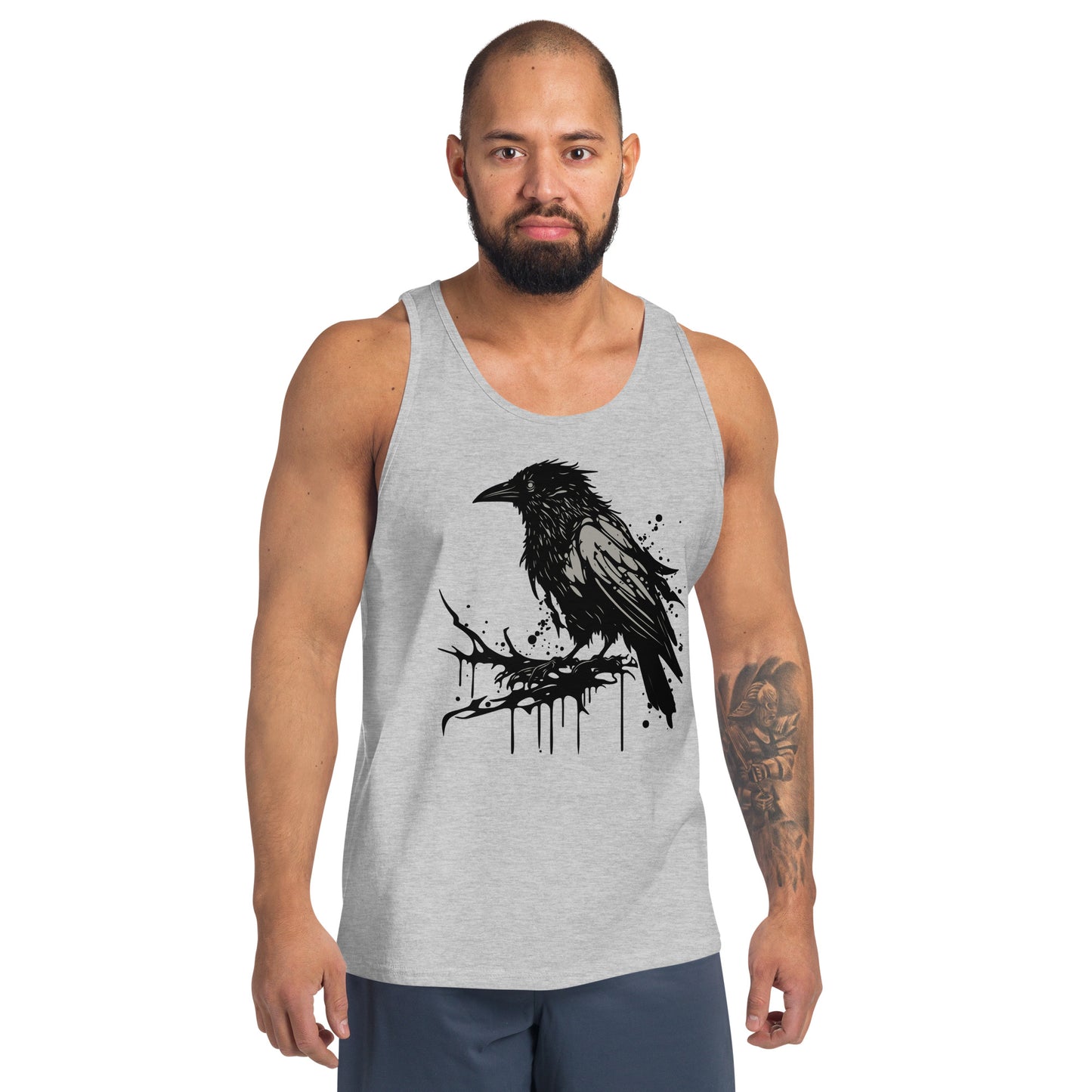 Raven Paint Splatter Men's Tank Top