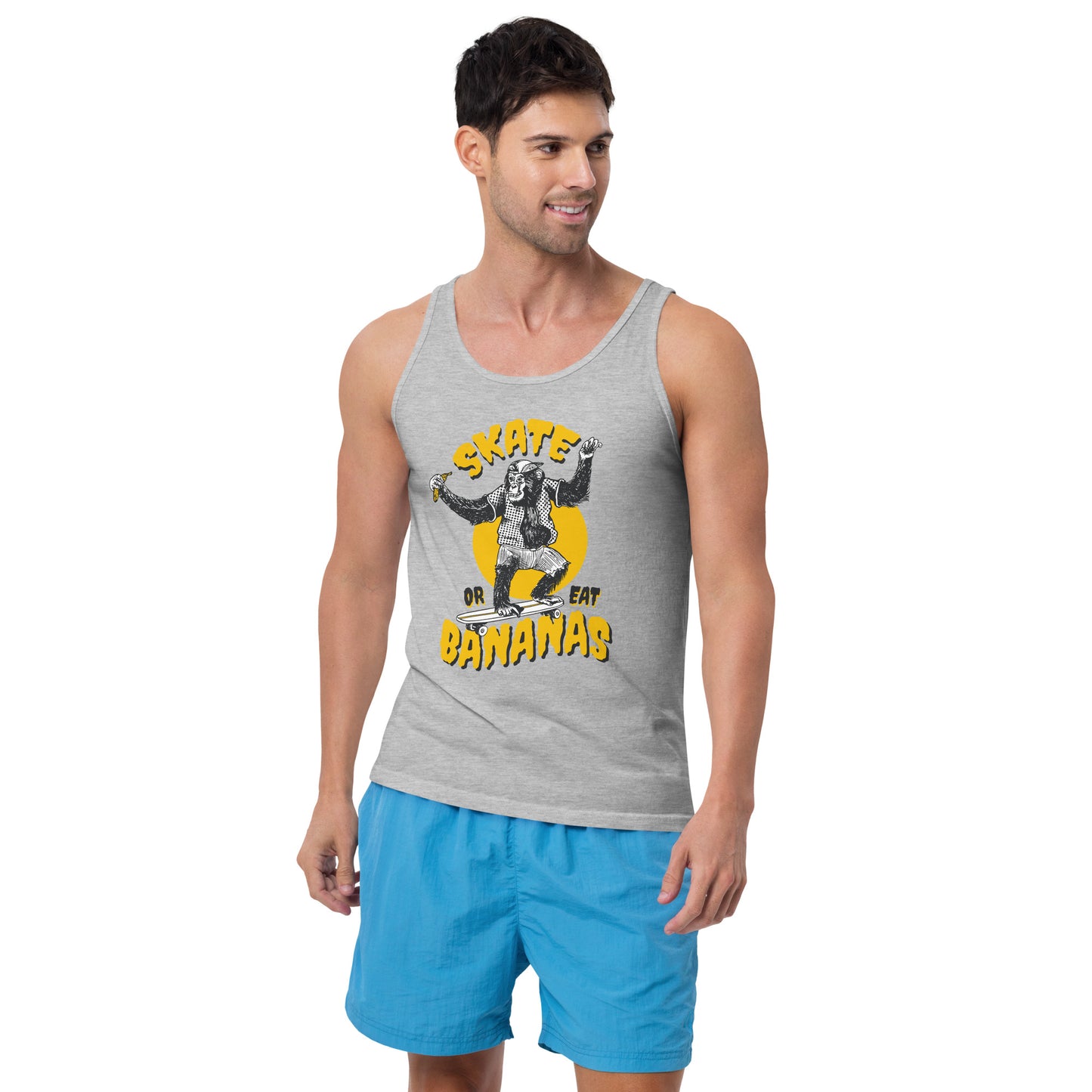 Skate Or Eat Bananas Men's Tank Top