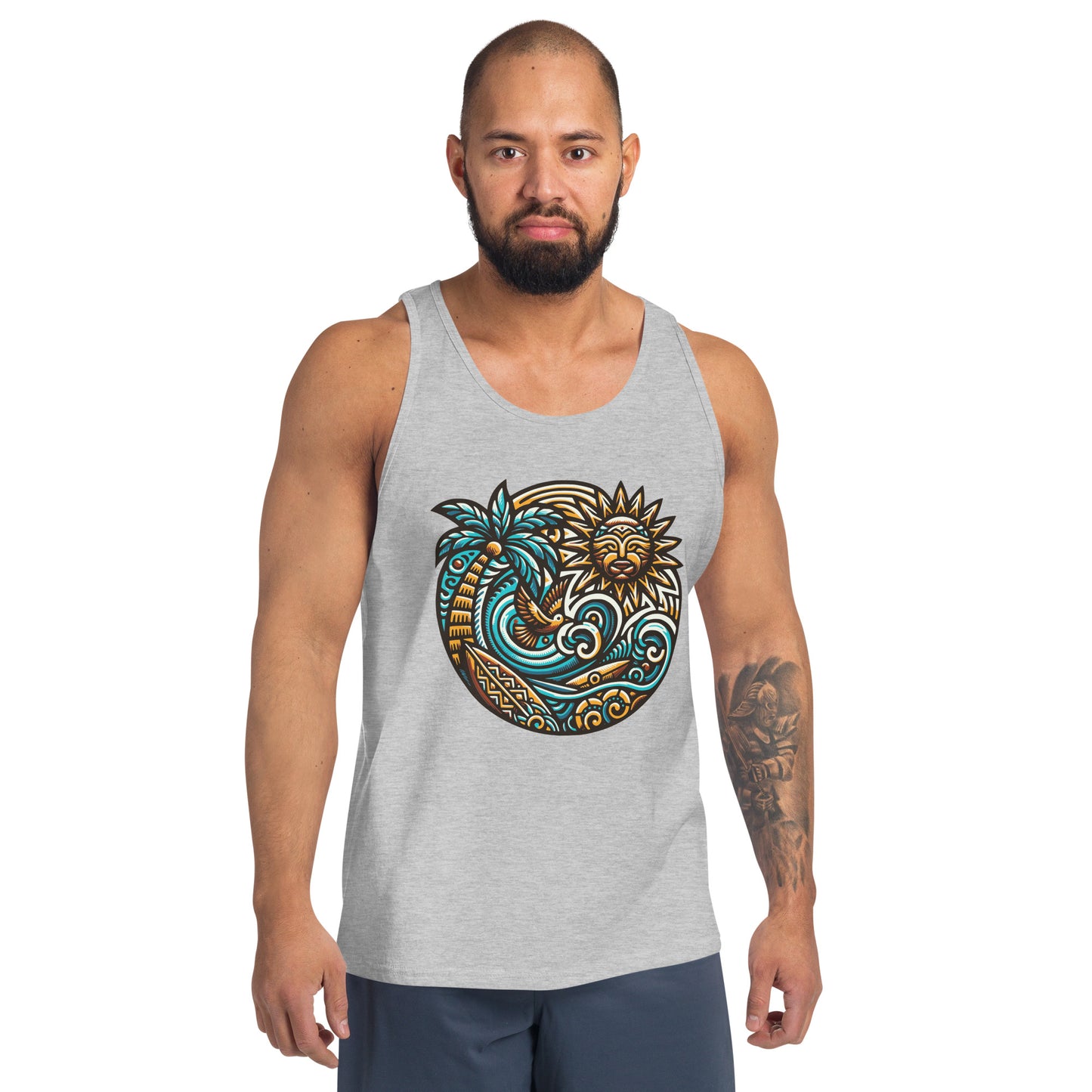 Tiki Beach Vibes Men's Tank Top