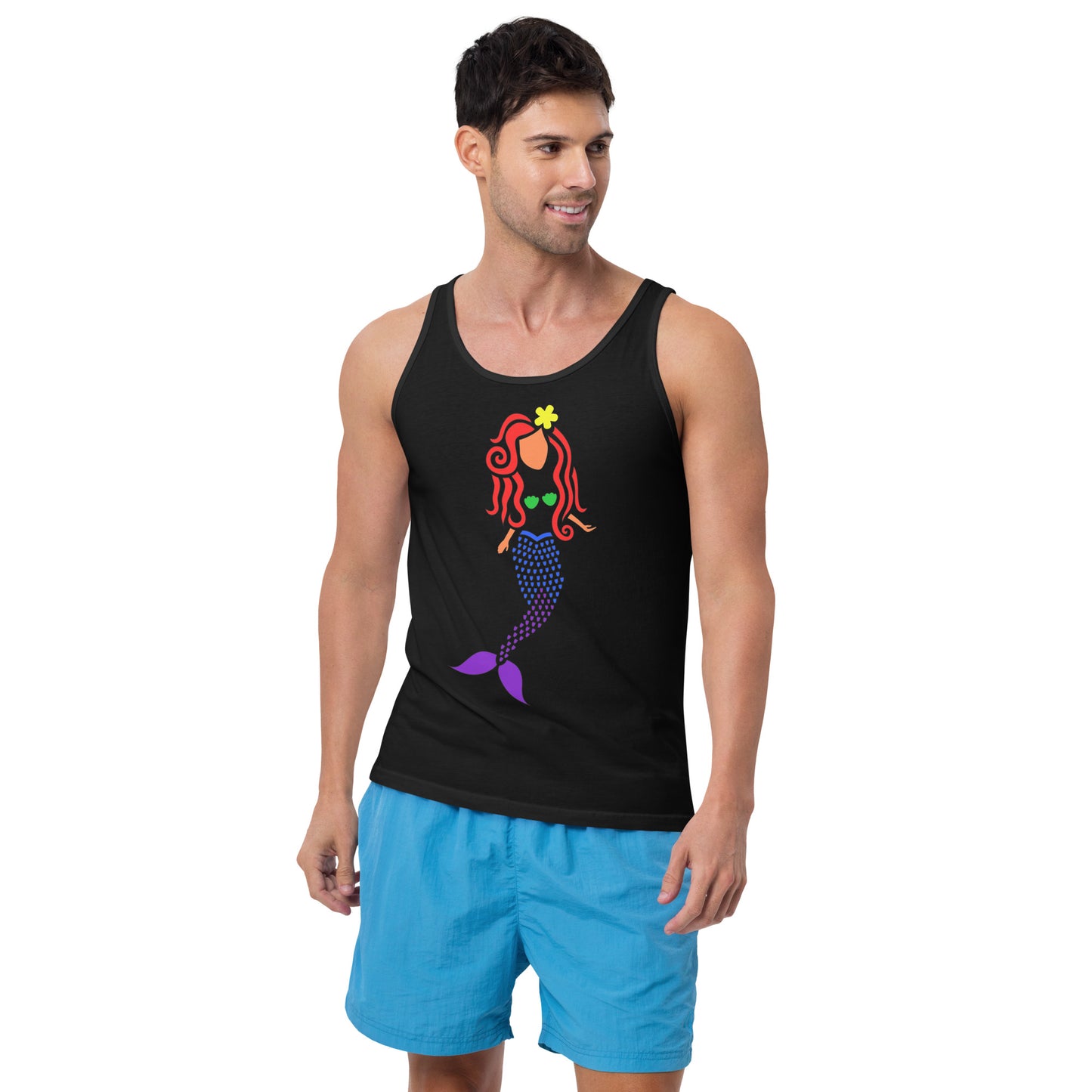 Rainbow Mermaid Men's Tank Top