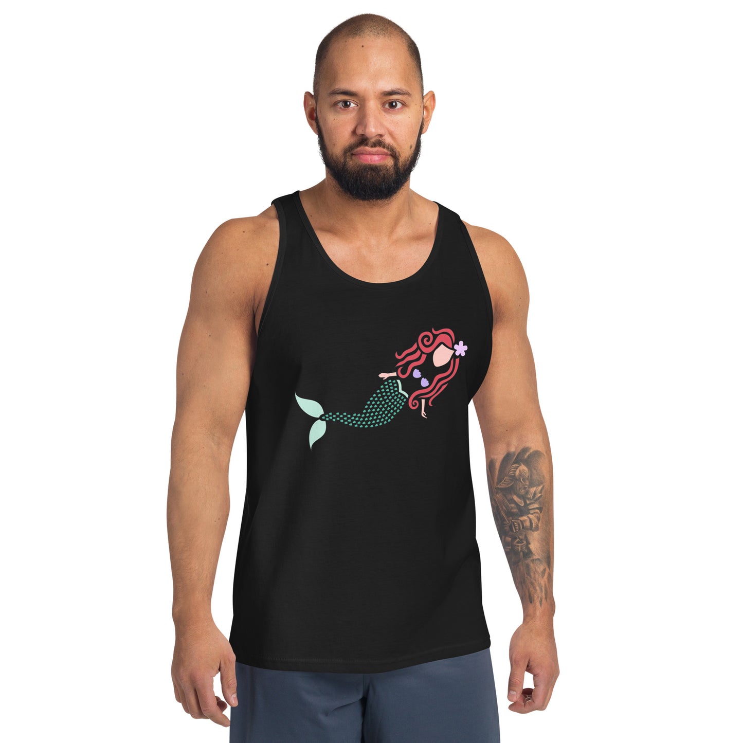 A Mermaid Under the Water Men's Tank Top