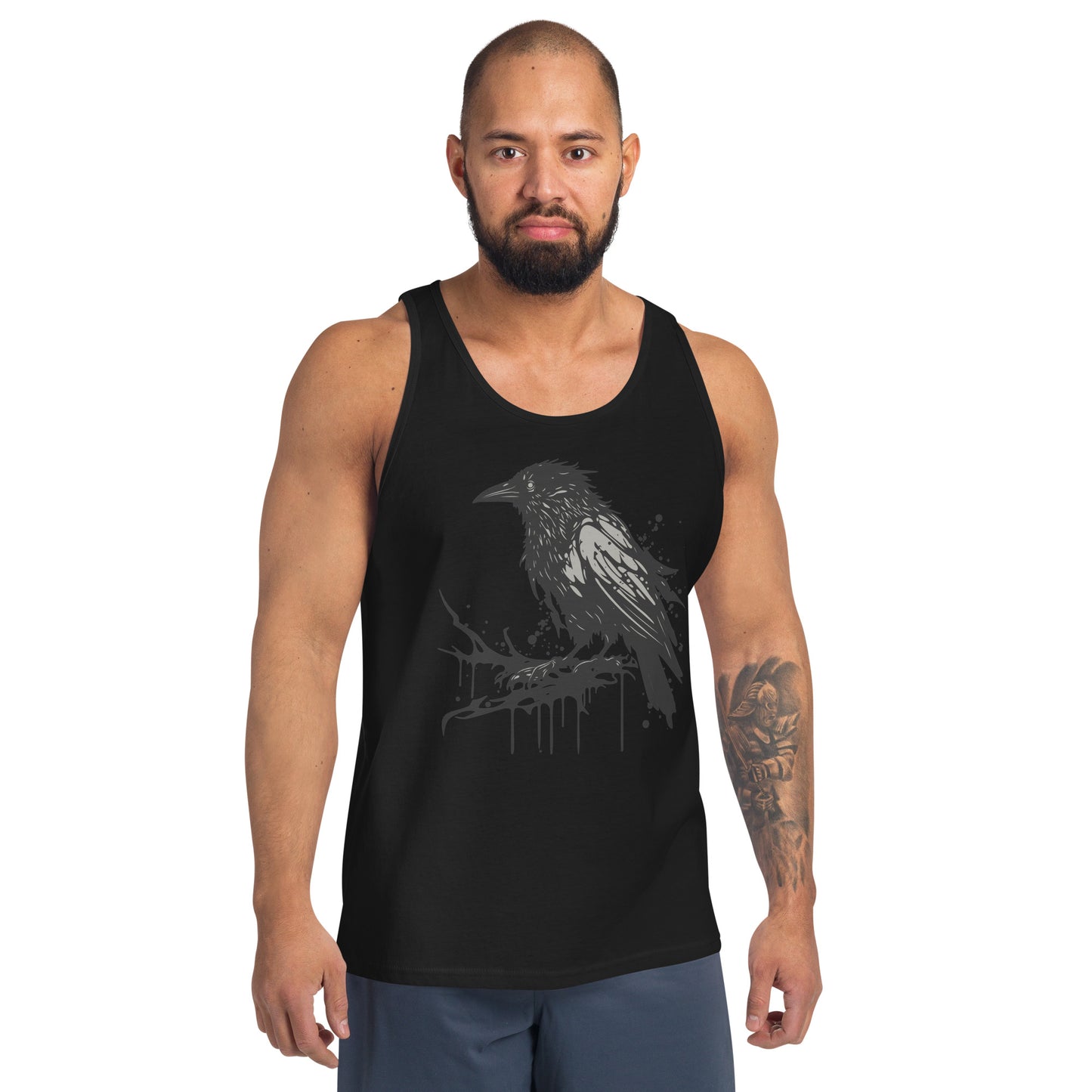 Raven Paint Splatter Men's Tank Top