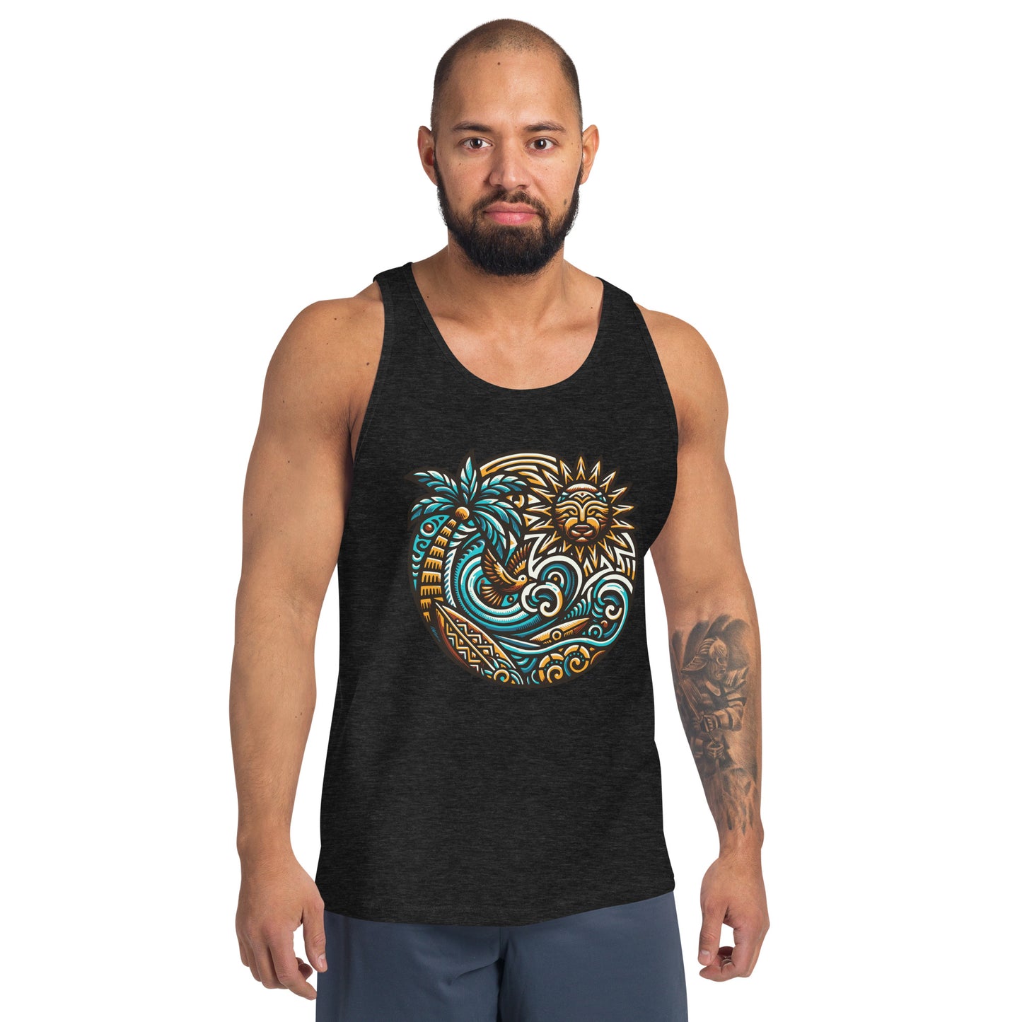 Tiki Beach Vibes Men's Tank Top