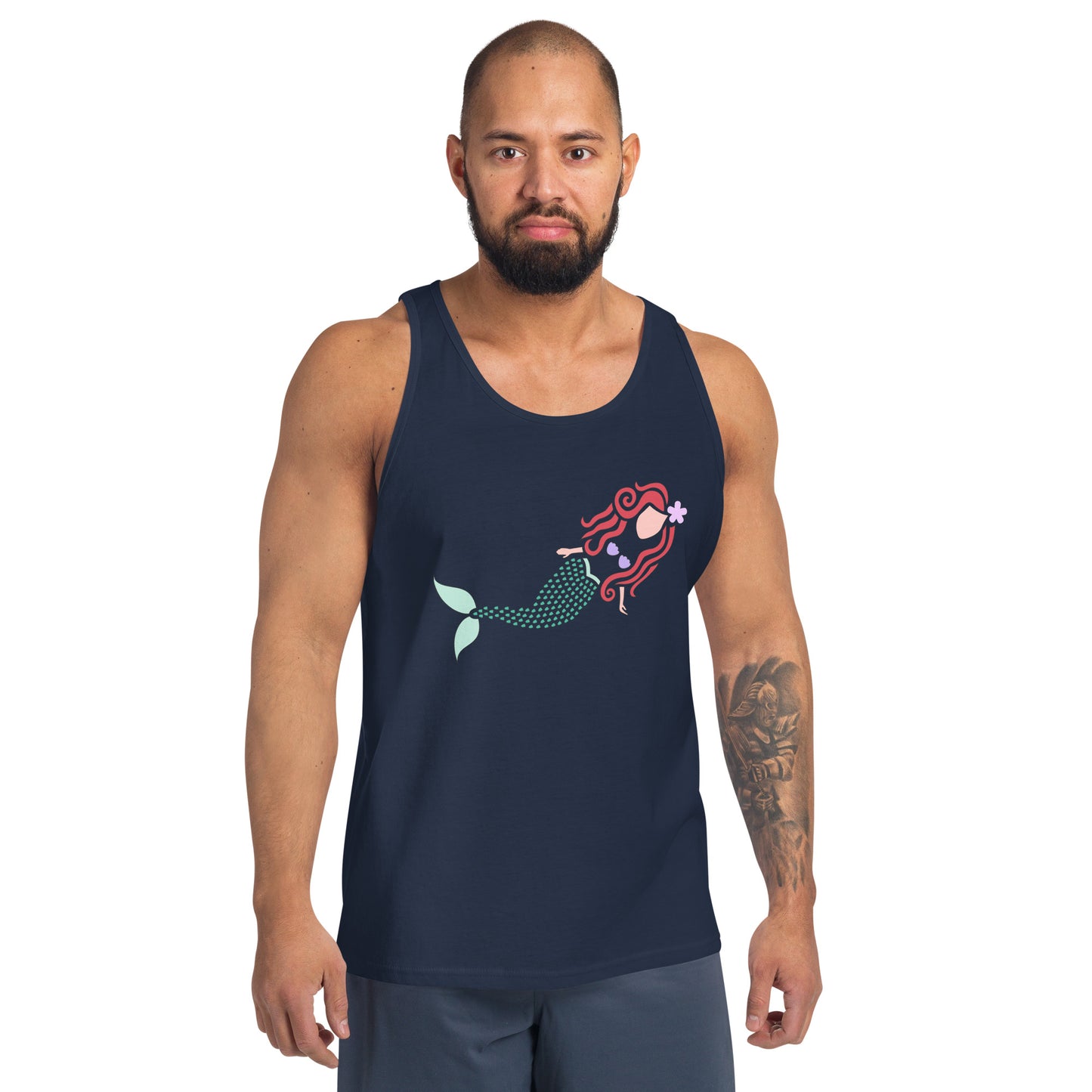 A Mermaid Under the Water Men's Tank Top