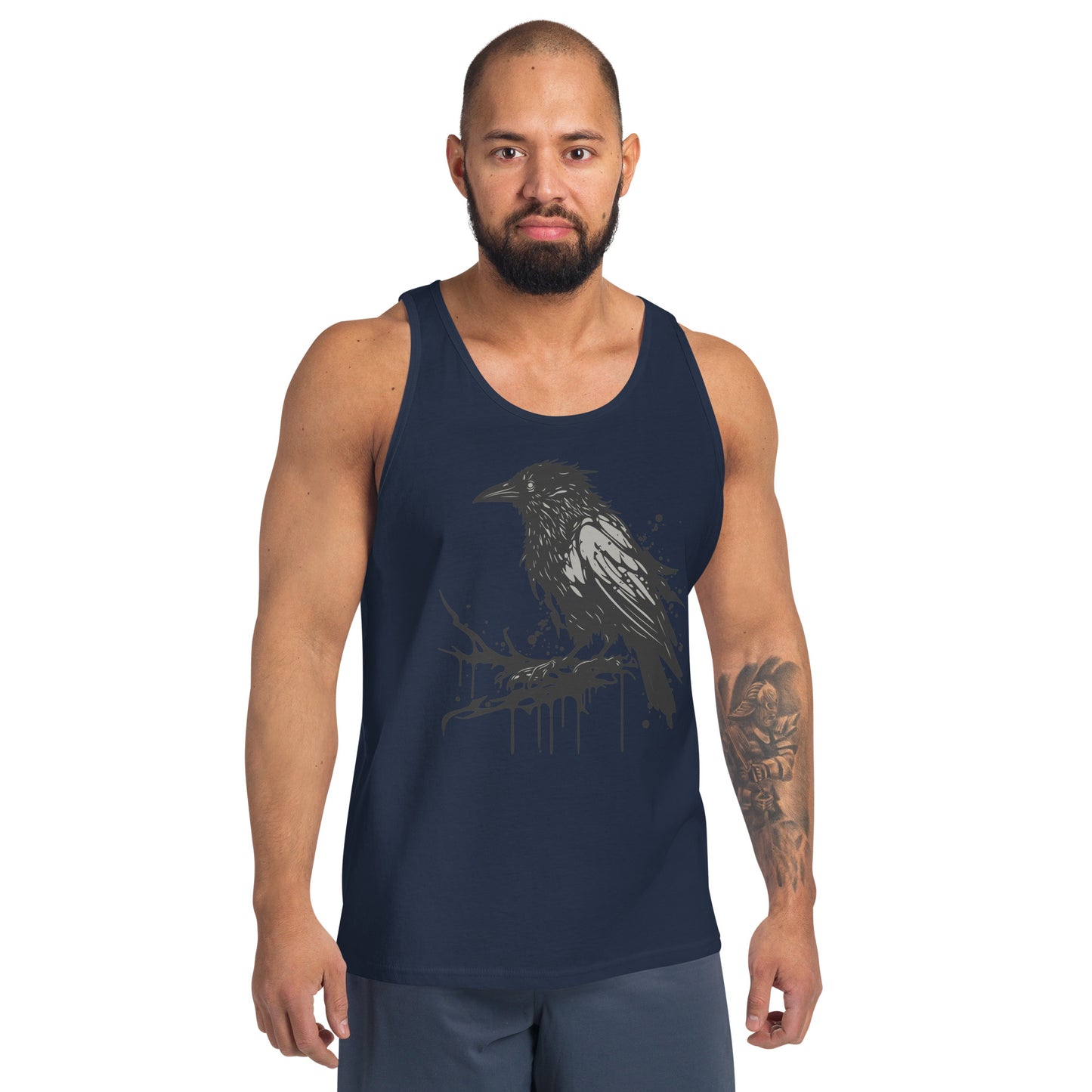 Raven Paint Splatter Men's Tank Top