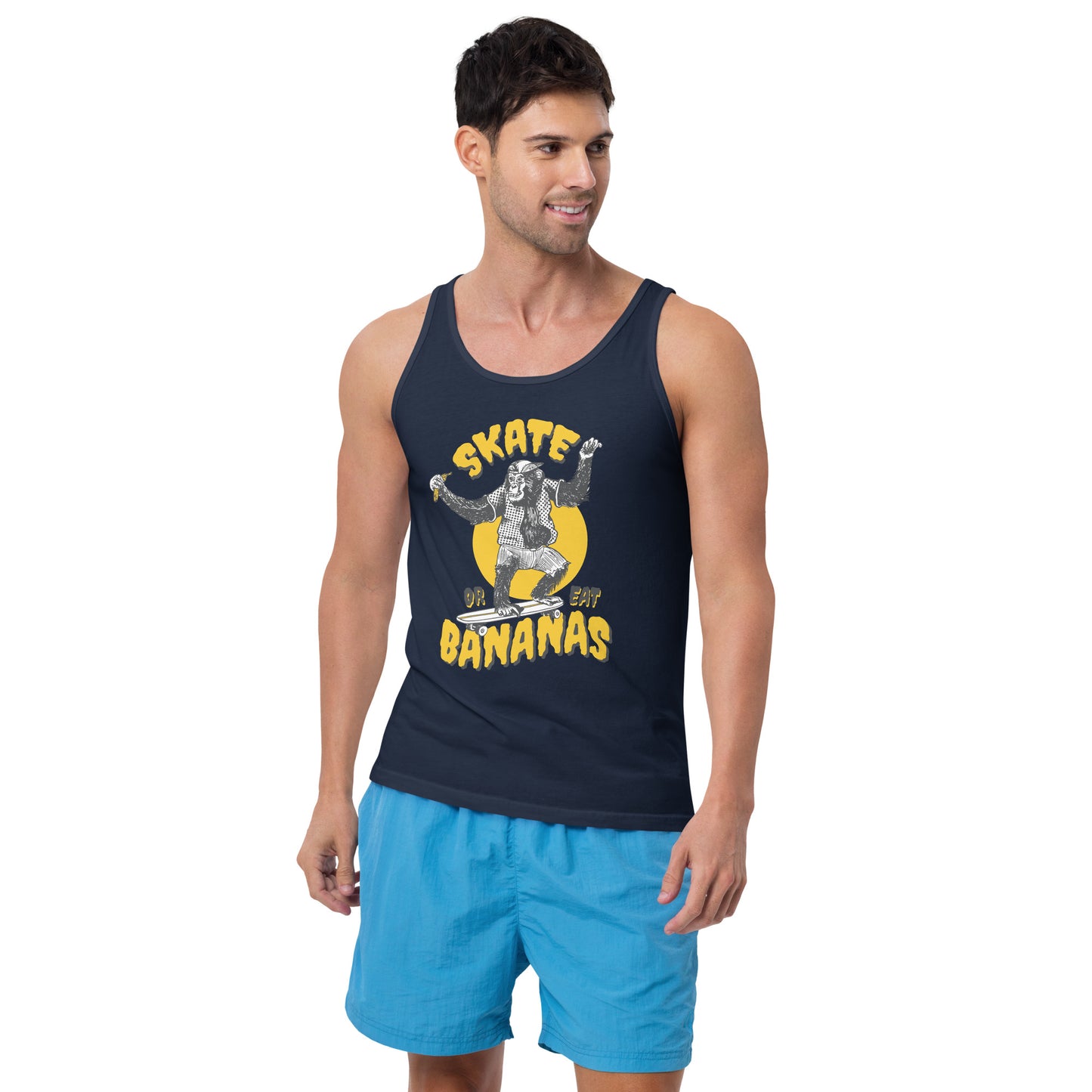 Skate Or Eat Bananas Men's Tank Top