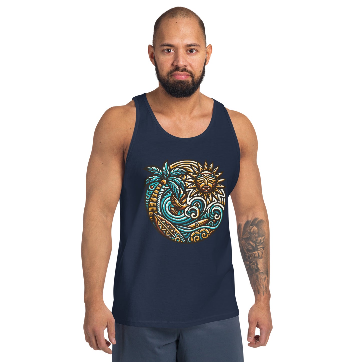 Tiki Beach Vibes Men's Tank Top