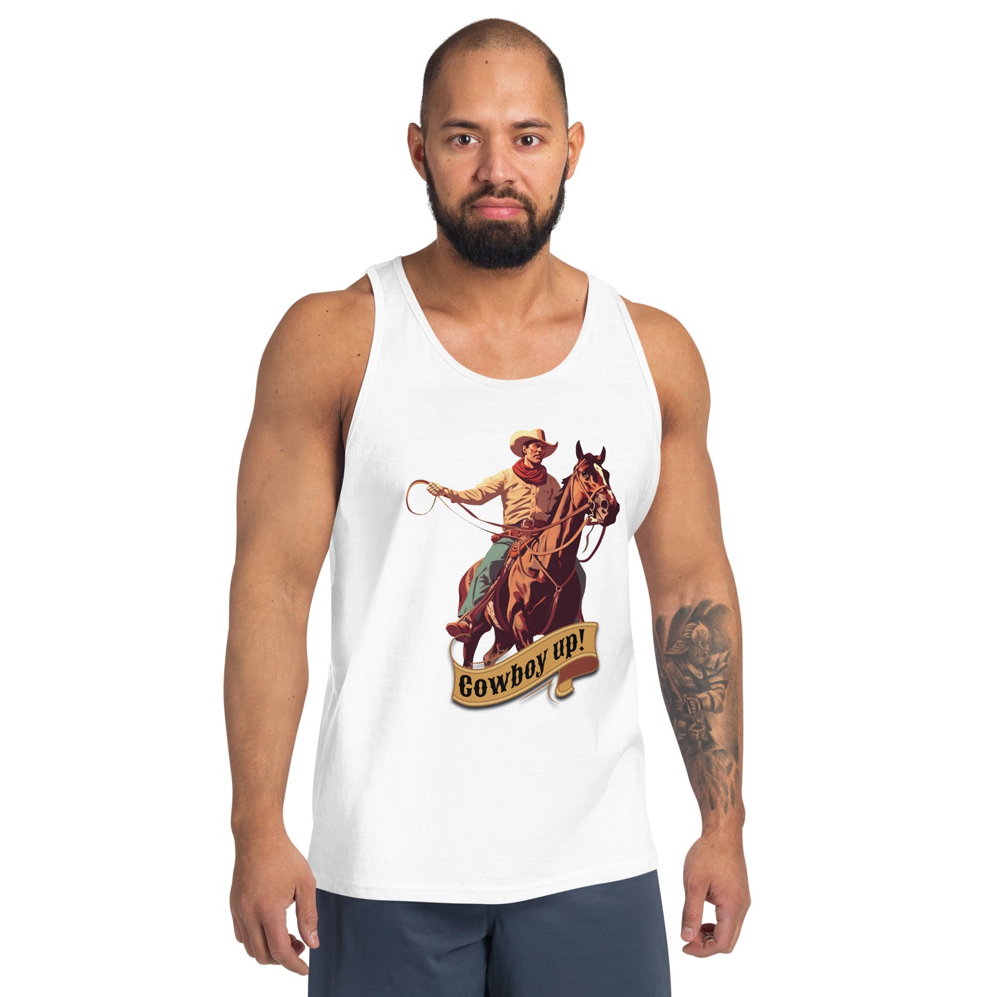 Cowboy Up! Men's Tank Top