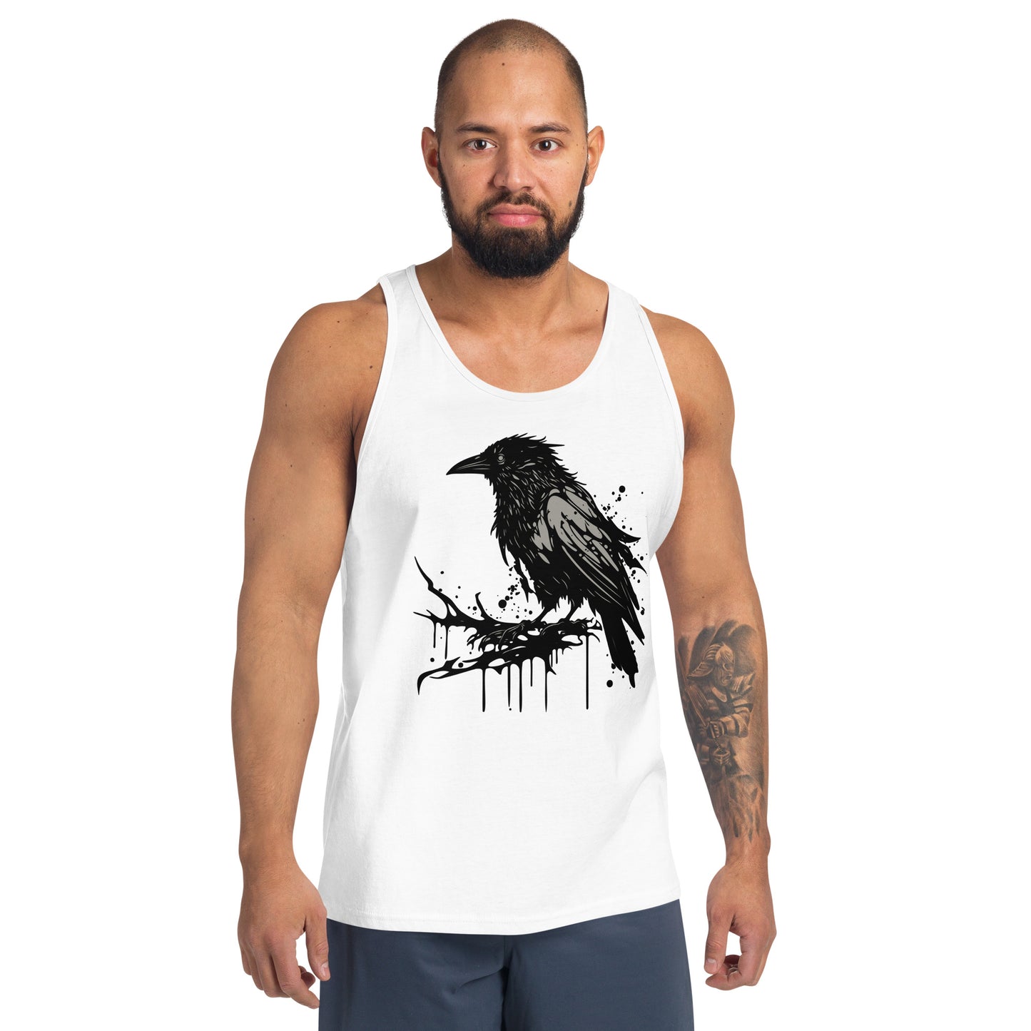 Raven Paint Splatter Men's Tank Top