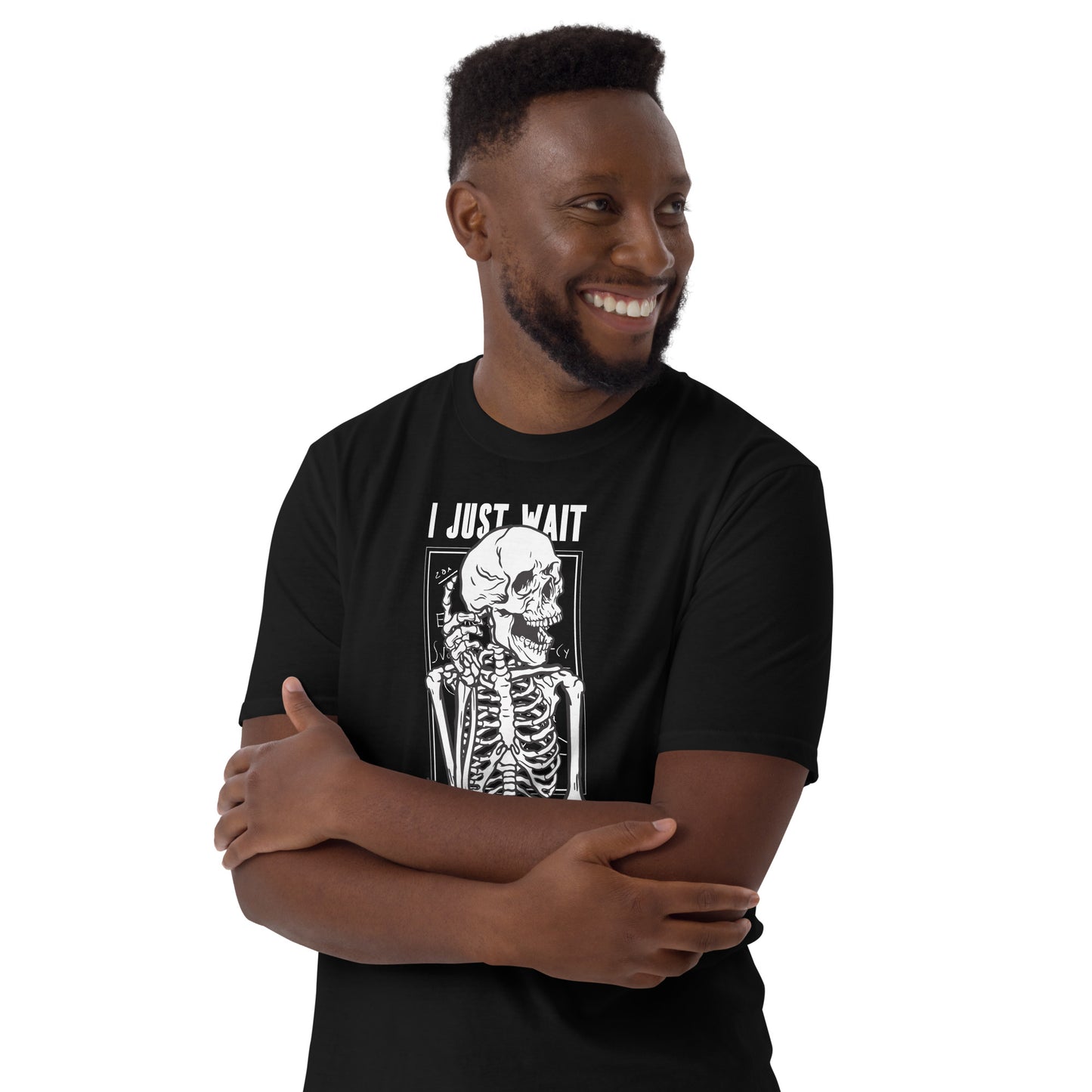 I Just Wait Until It's Quiet Skeleton Short-Sleeve Unisex T-Shirt