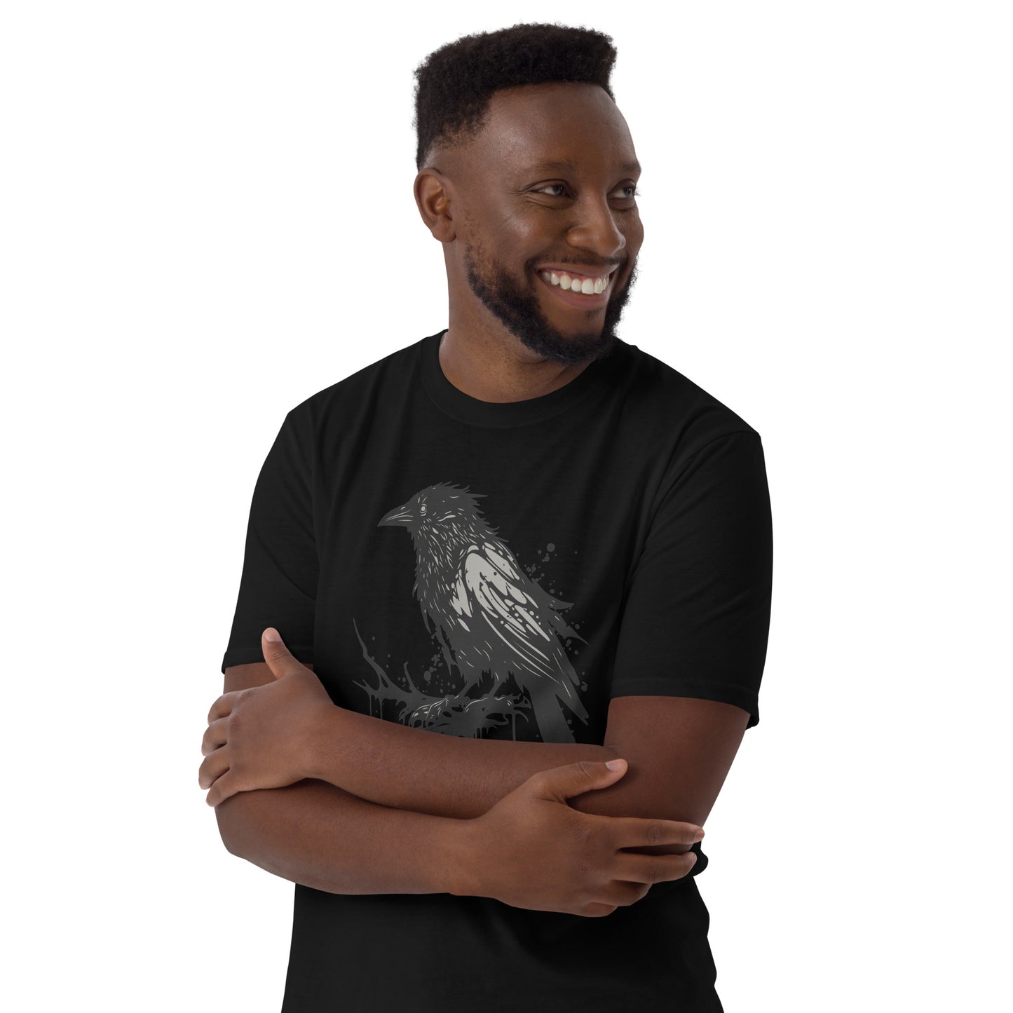 Raven Paint Splatter Short-Sleeve Unisex T-Shirt