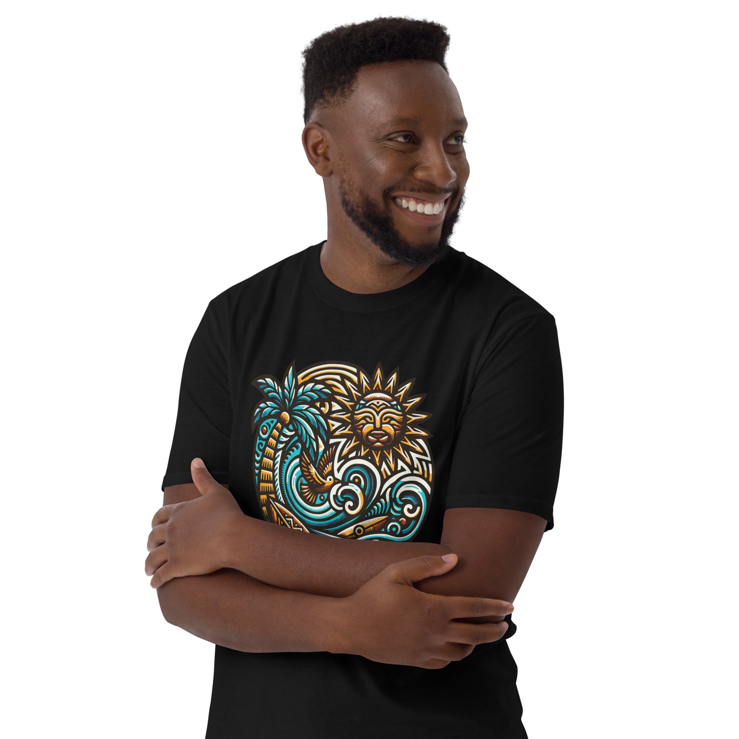 Tiki Beach Vibes Short-Sleeve Unisex T-Shirt