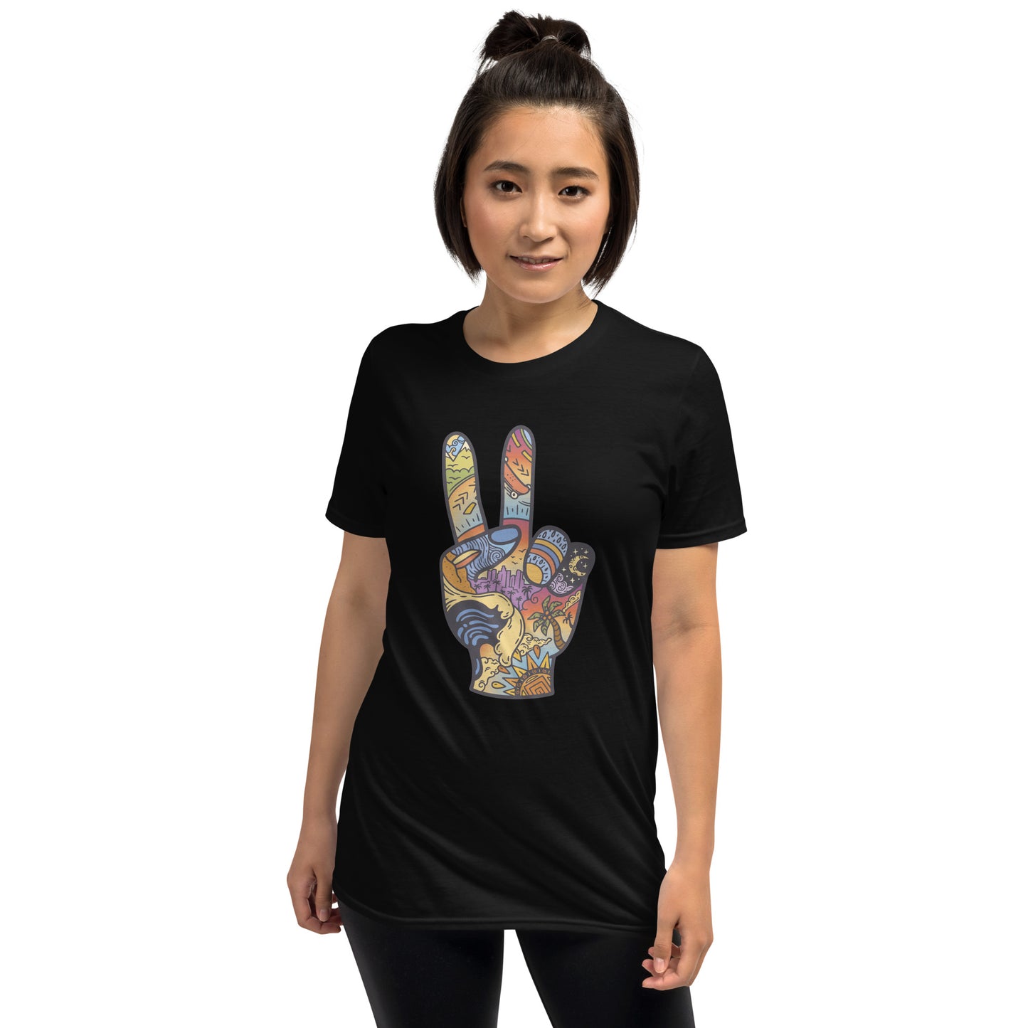 Peace Sign Collage Short-Sleeve Unisex T-Shirt