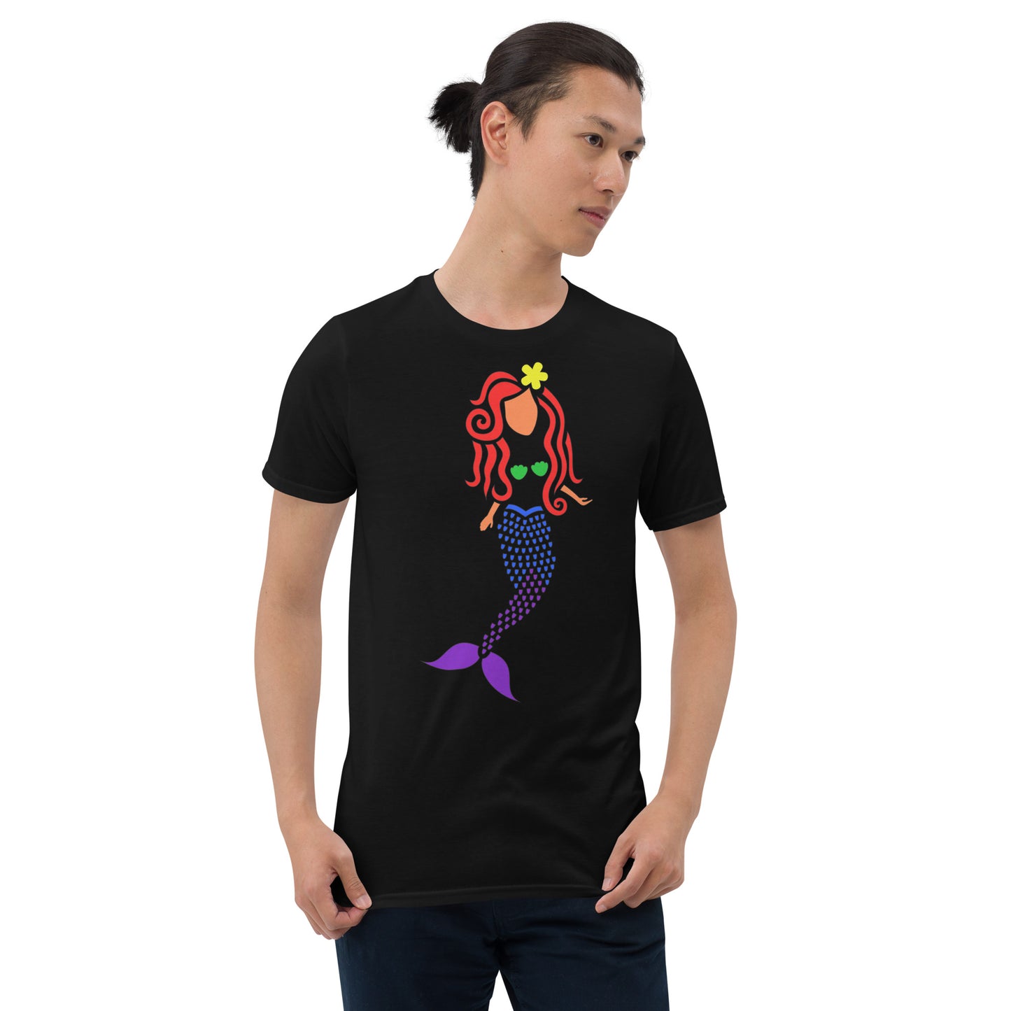 Rainbow Mermaid Short-Sleeve Unisex T-Shirt