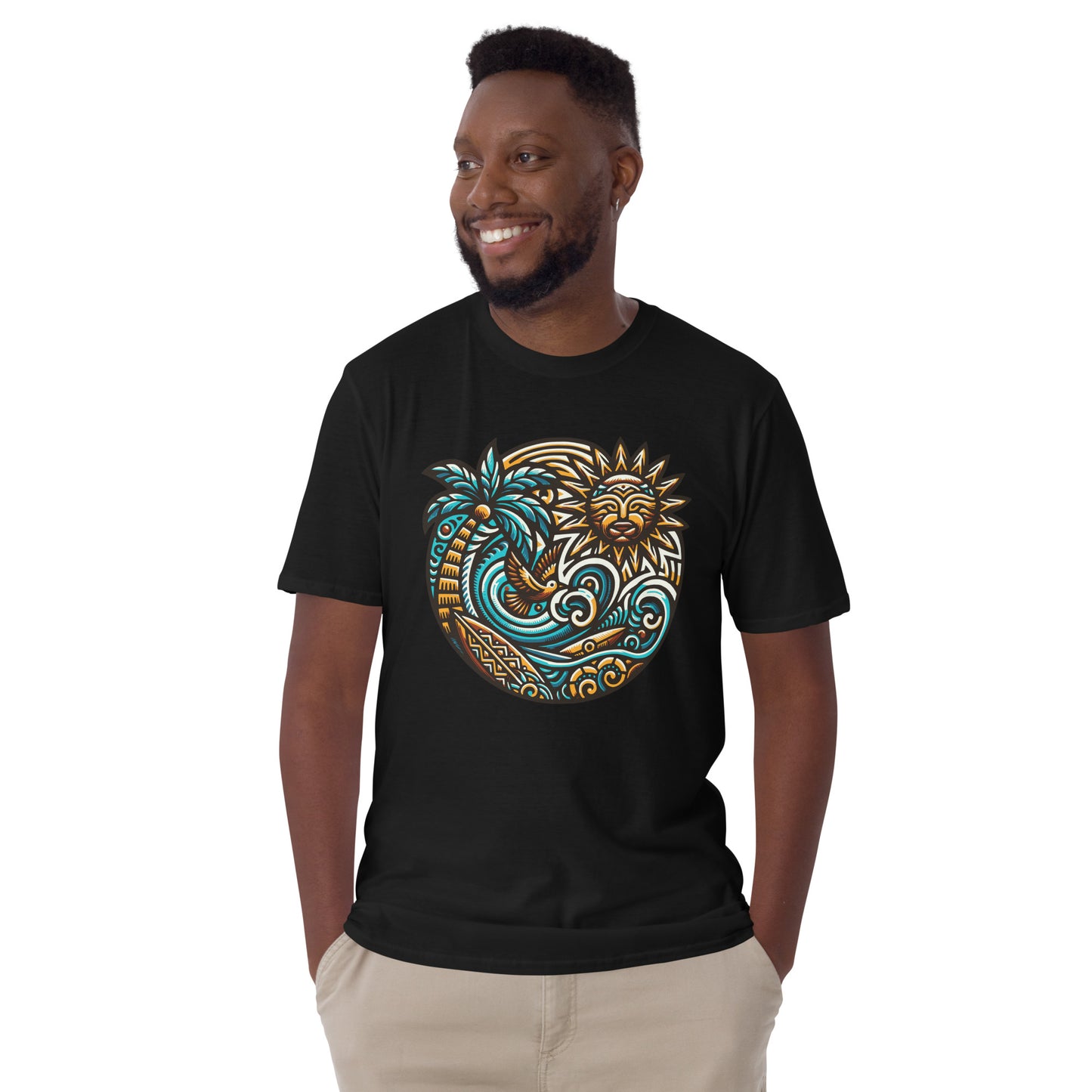 Tiki Beach Vibes Short-Sleeve Unisex T-Shirt