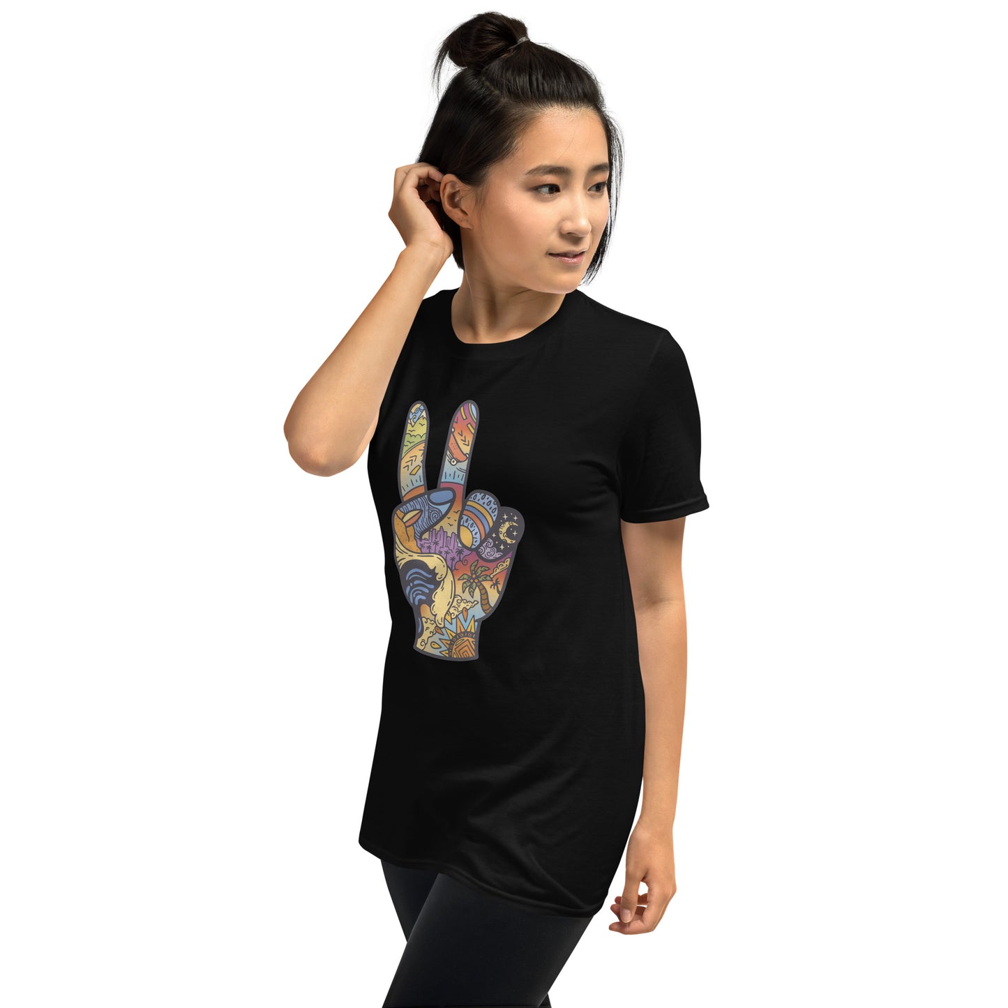 Peace Sign Collage Short-Sleeve Unisex T-Shirt