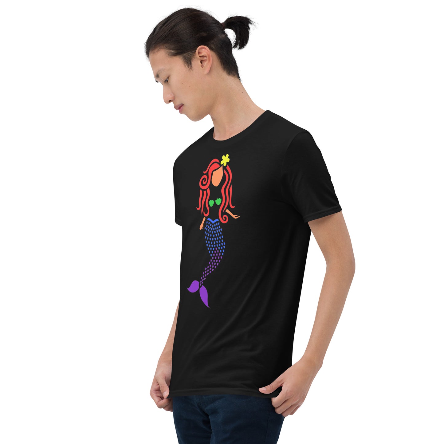 Rainbow Mermaid Short-Sleeve Unisex T-Shirt