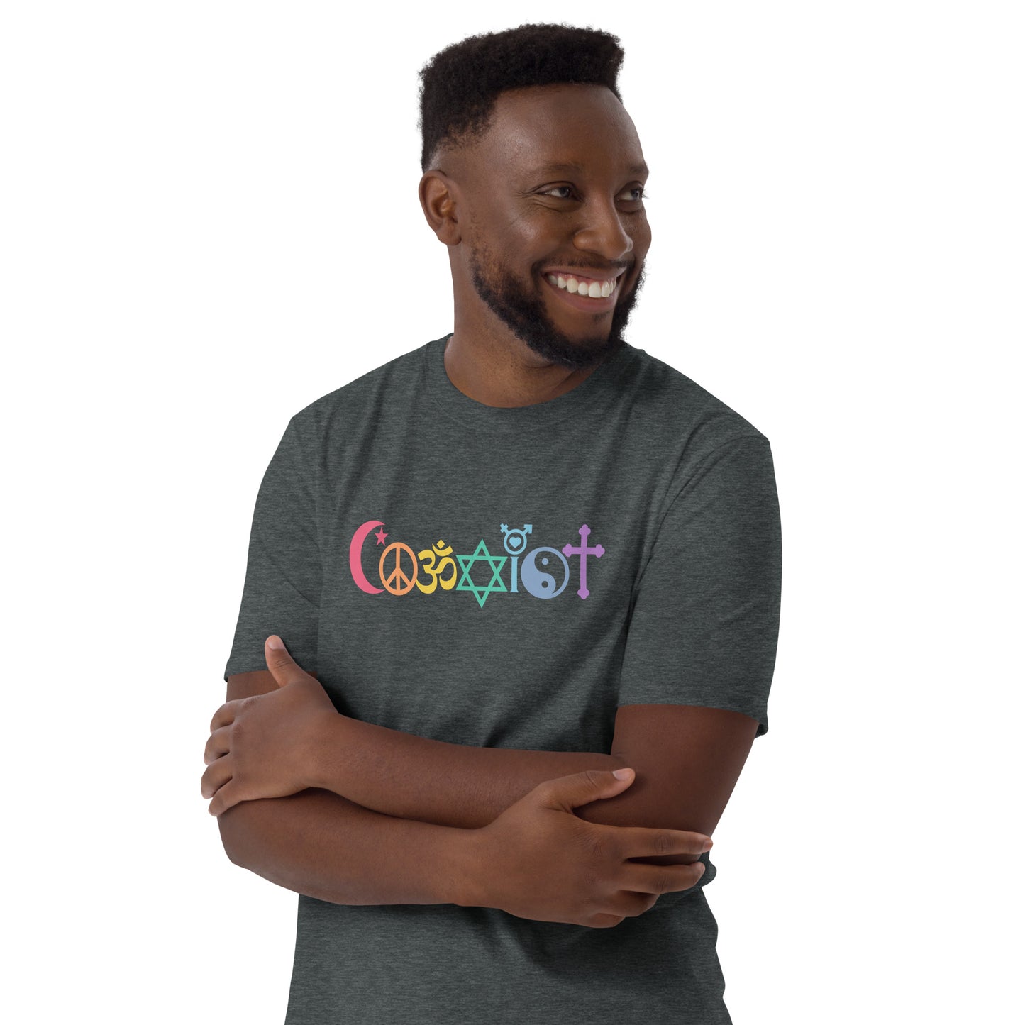 Coexist Rainbow Short-Sleeve Unisex T-Shirt