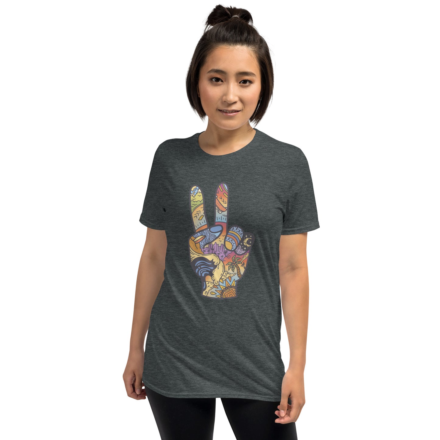 Peace Sign Collage Short-Sleeve Unisex T-Shirt