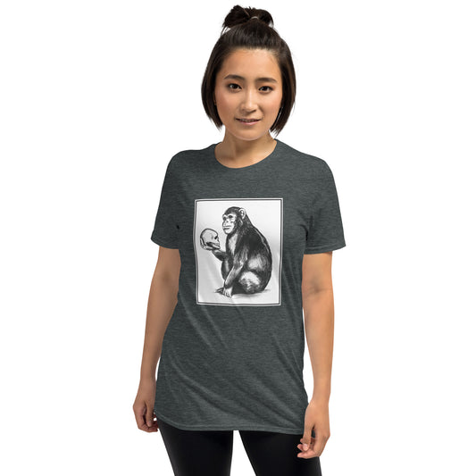 Chimp Thinker Short-Sleeve Unisex T-Shirt