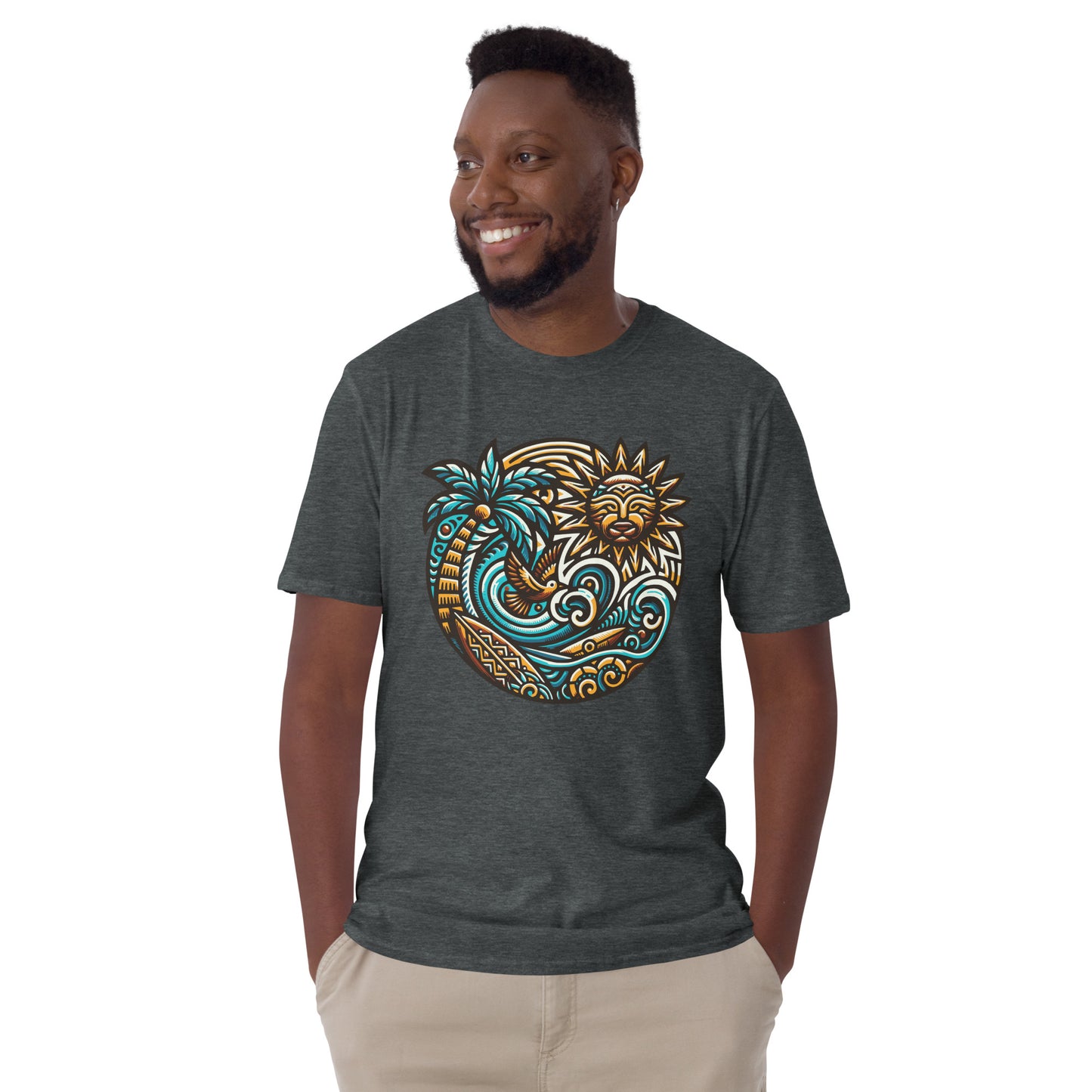 Tiki Beach Vibes Short-Sleeve Unisex T-Shirt