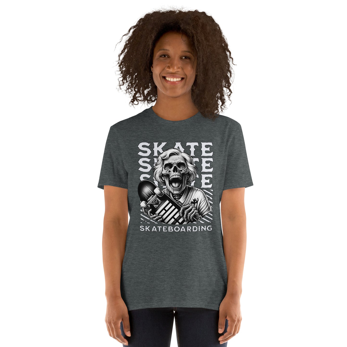 Screaming Skull Skateboarding Short-Sleeve Unisex T-Shirt