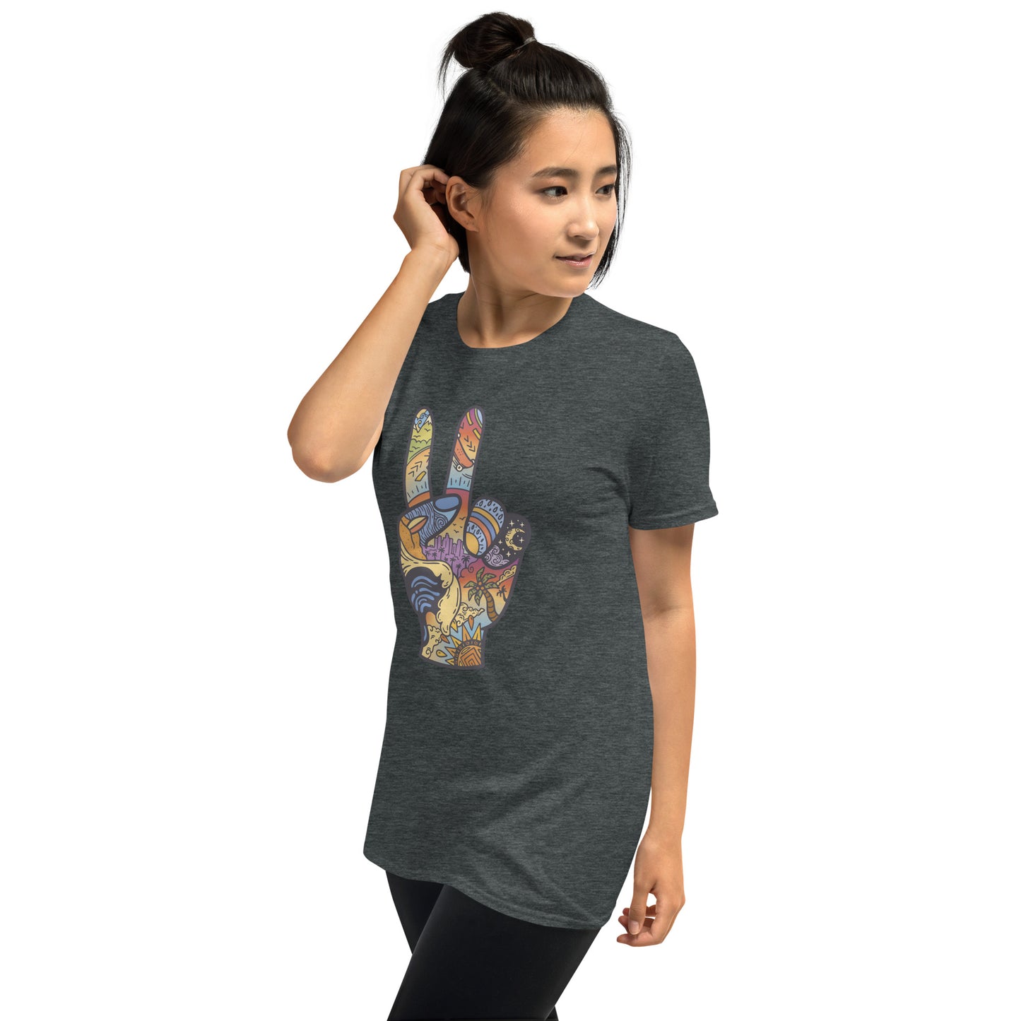 Peace Sign Collage Short-Sleeve Unisex T-Shirt