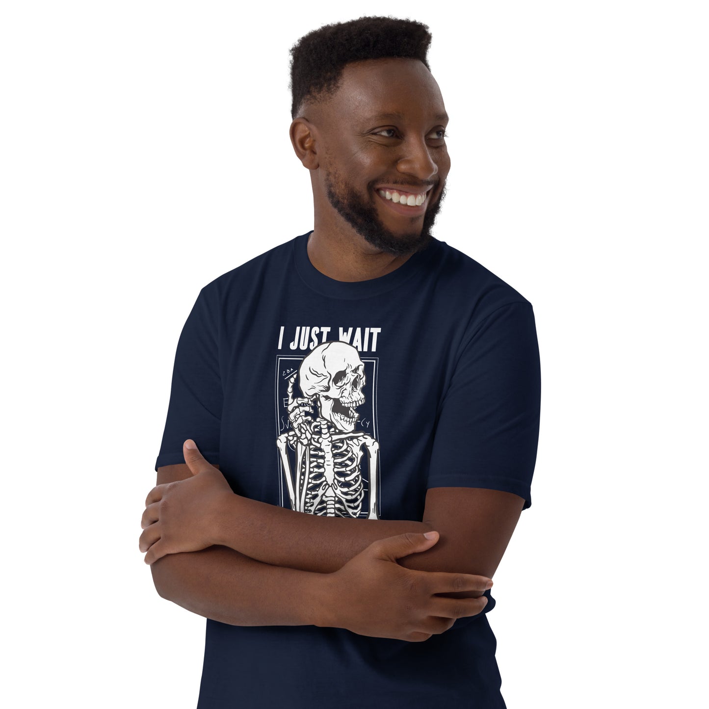 I Just Wait Until It's Quiet Skeleton Short-Sleeve Unisex T-Shirt