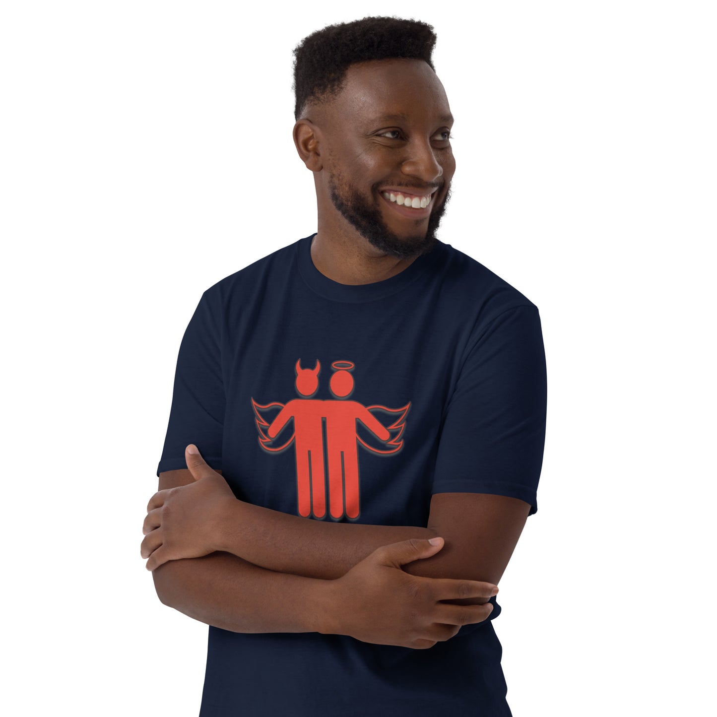 Devil & Angel Short-Sleeve Unisex T-Shirt