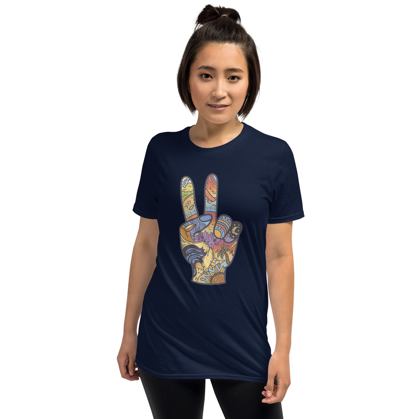 Peace Sign Collage Short-Sleeve Unisex T-Shirt