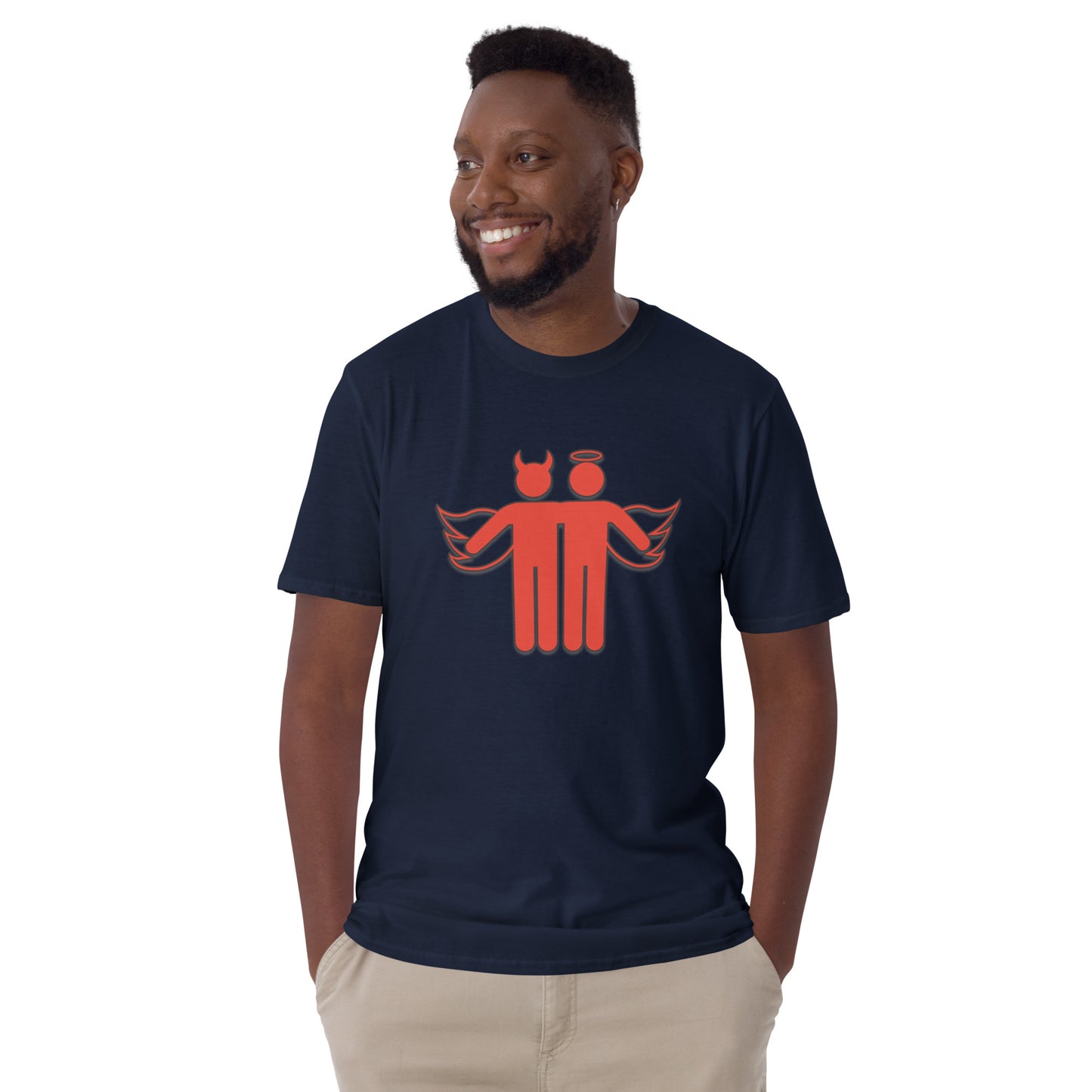 Devil & Angel Short-Sleeve Unisex T-Shirt