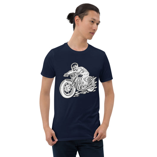 Skeleton Biker Short-Sleeve Unisex T-Shirt