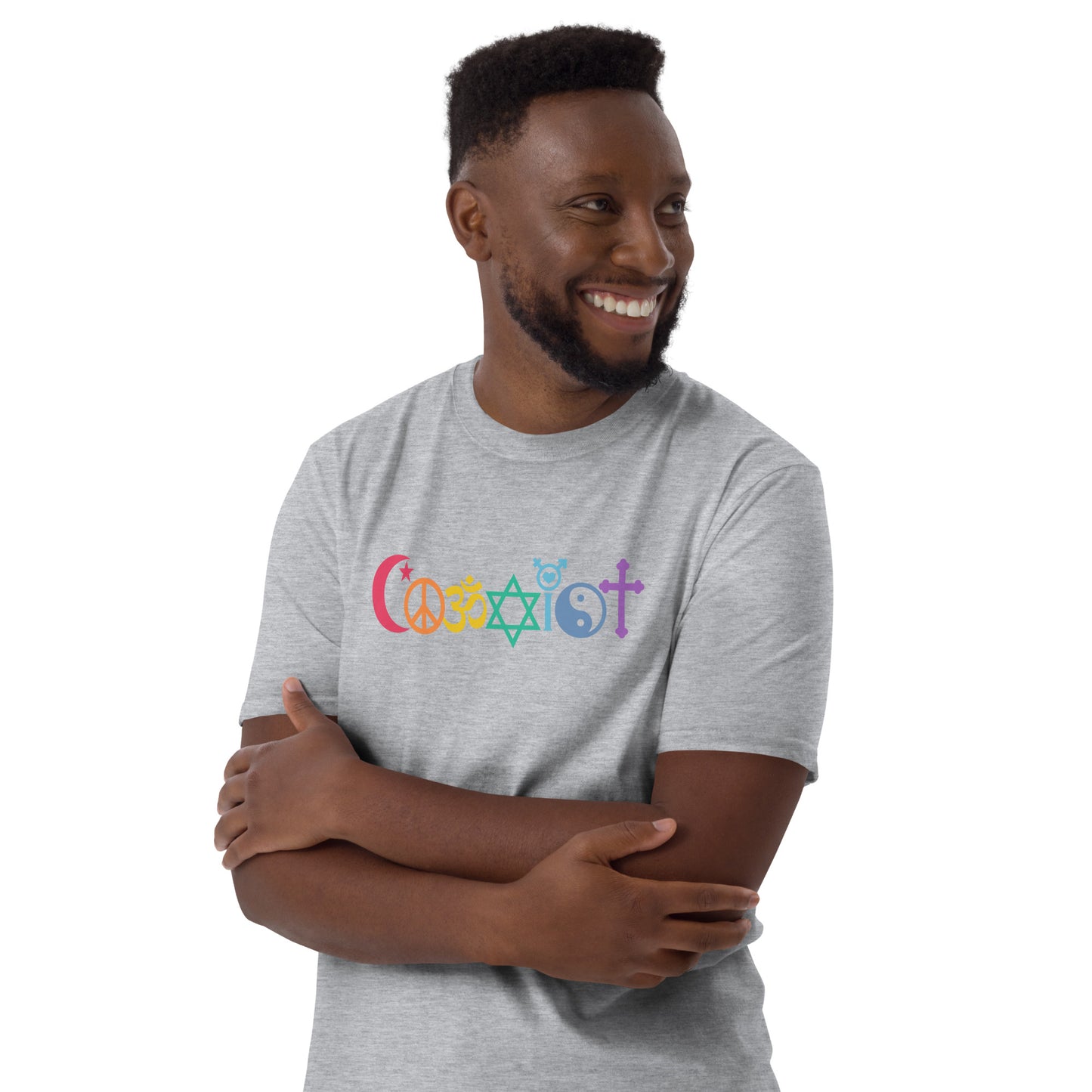 Coexist Rainbow Short-Sleeve Unisex T-Shirt